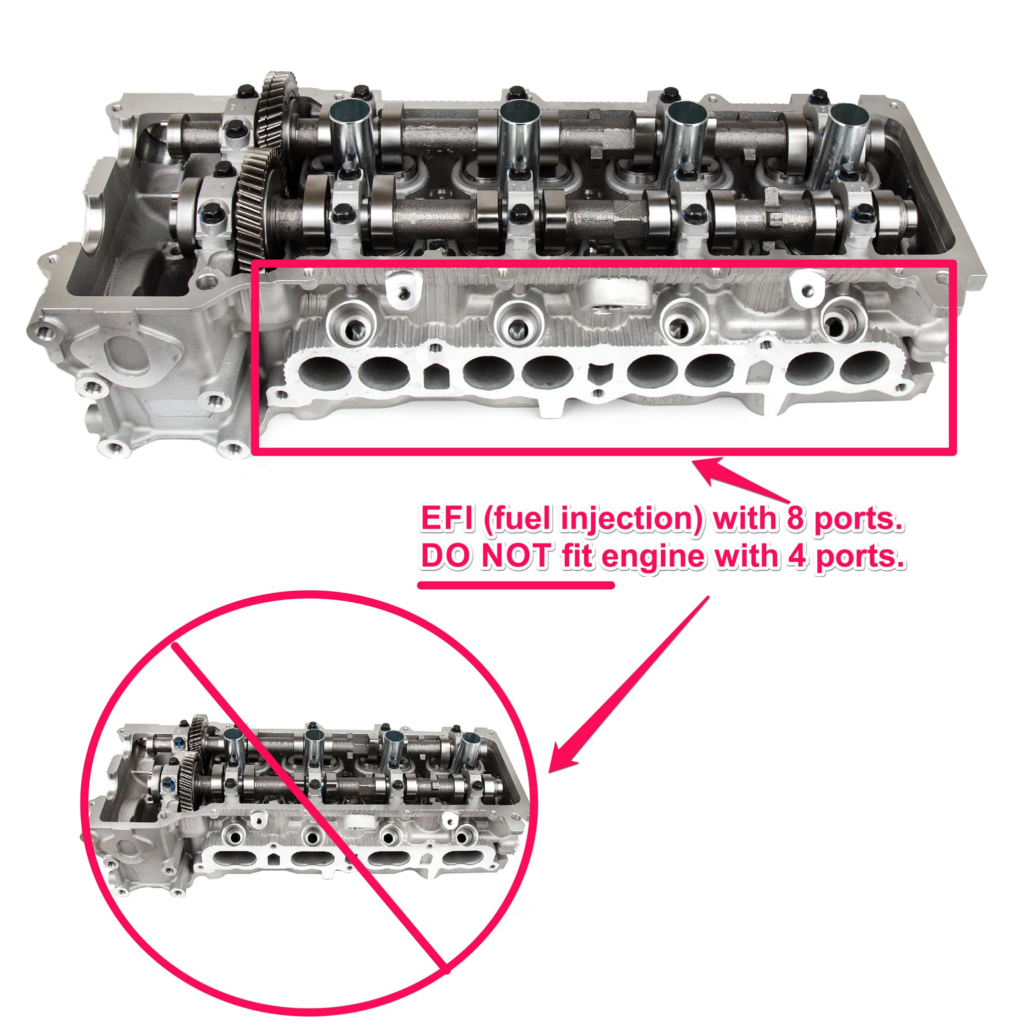 Toyota 2.4L 2.7L Cylinder Head Gasket Set w/Bolts for 94-00 Models - Engine Repair Kit