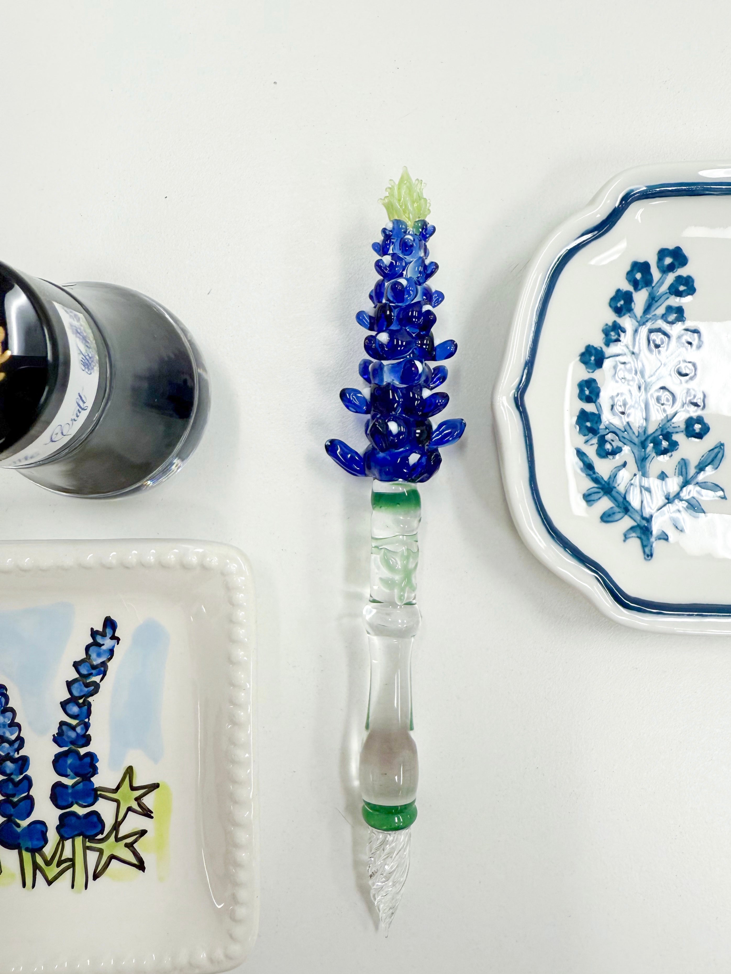 Bluebonnet Glass Dip Pen - Limited Edition Calligraphy Pen for Hand Lettering, Art & Craft - Perfect for Journaling, Scrapbooking & Gift Writing