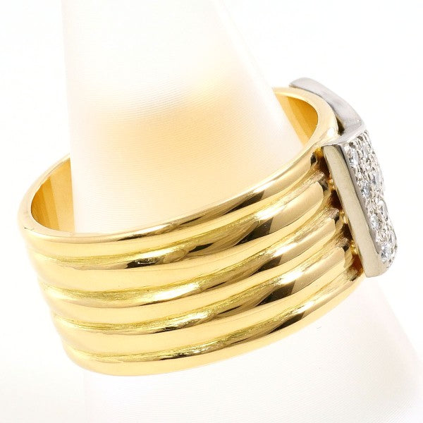 18K White Gold & Yellow Gold Diamond Ring for Women - Elegant Wedding, Engagement & Anniversary Jewelry Gift