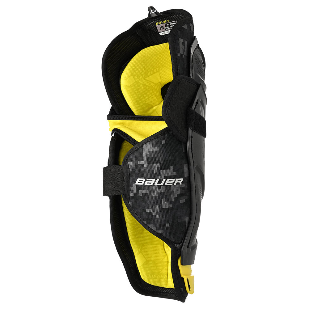 Bauer Supreme M3 Junior Ice Hockey Shin Guards - Youth Protective Gear for Ice Skating & Hockey Practice - Perfect for Games, Training & Recreational Play