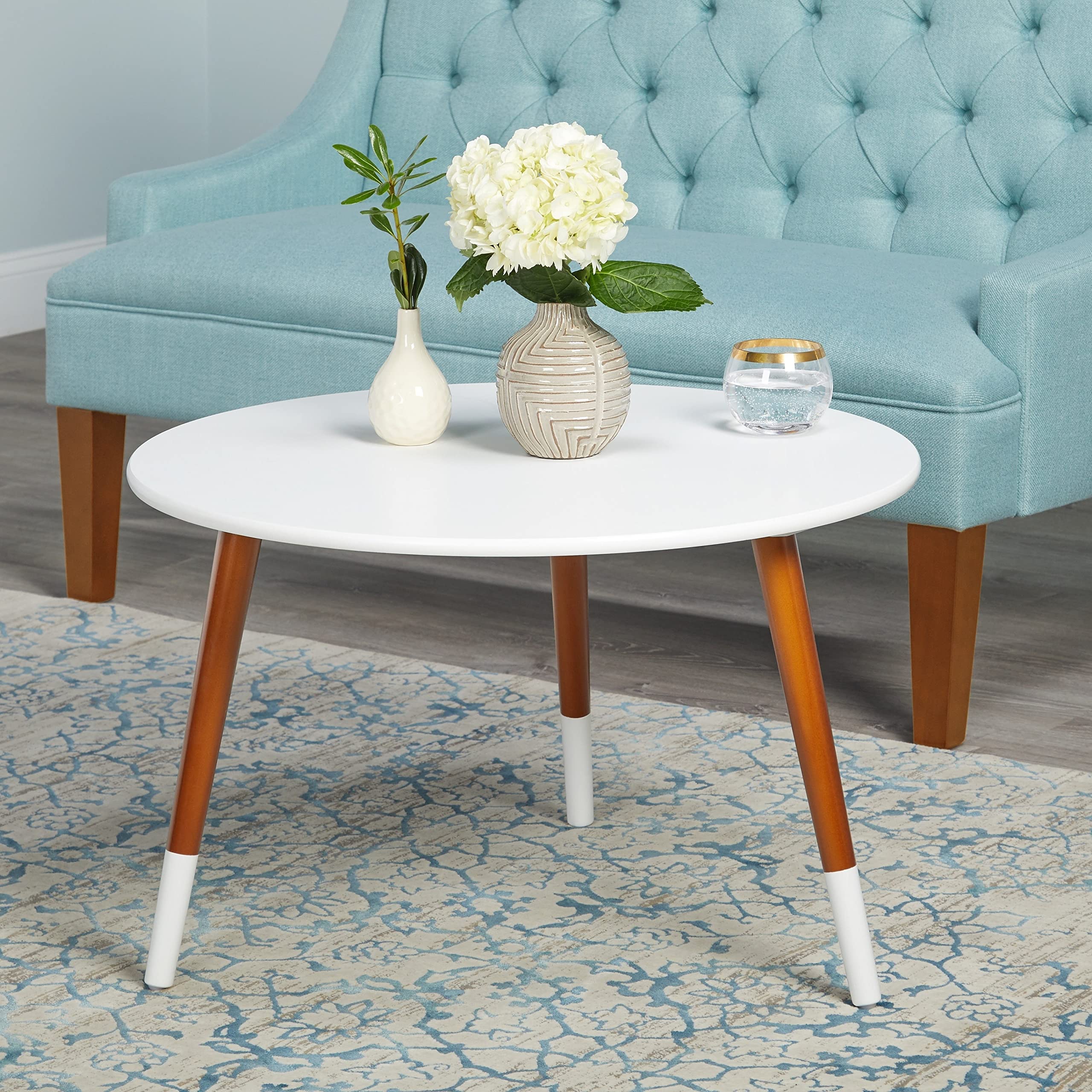 Simple Living Julia Coffee Table Grey - Modern & Stylish Living Room Furniture for Small Spaces | Perfect for Home Decor, Apartments & Cozy Gatherings