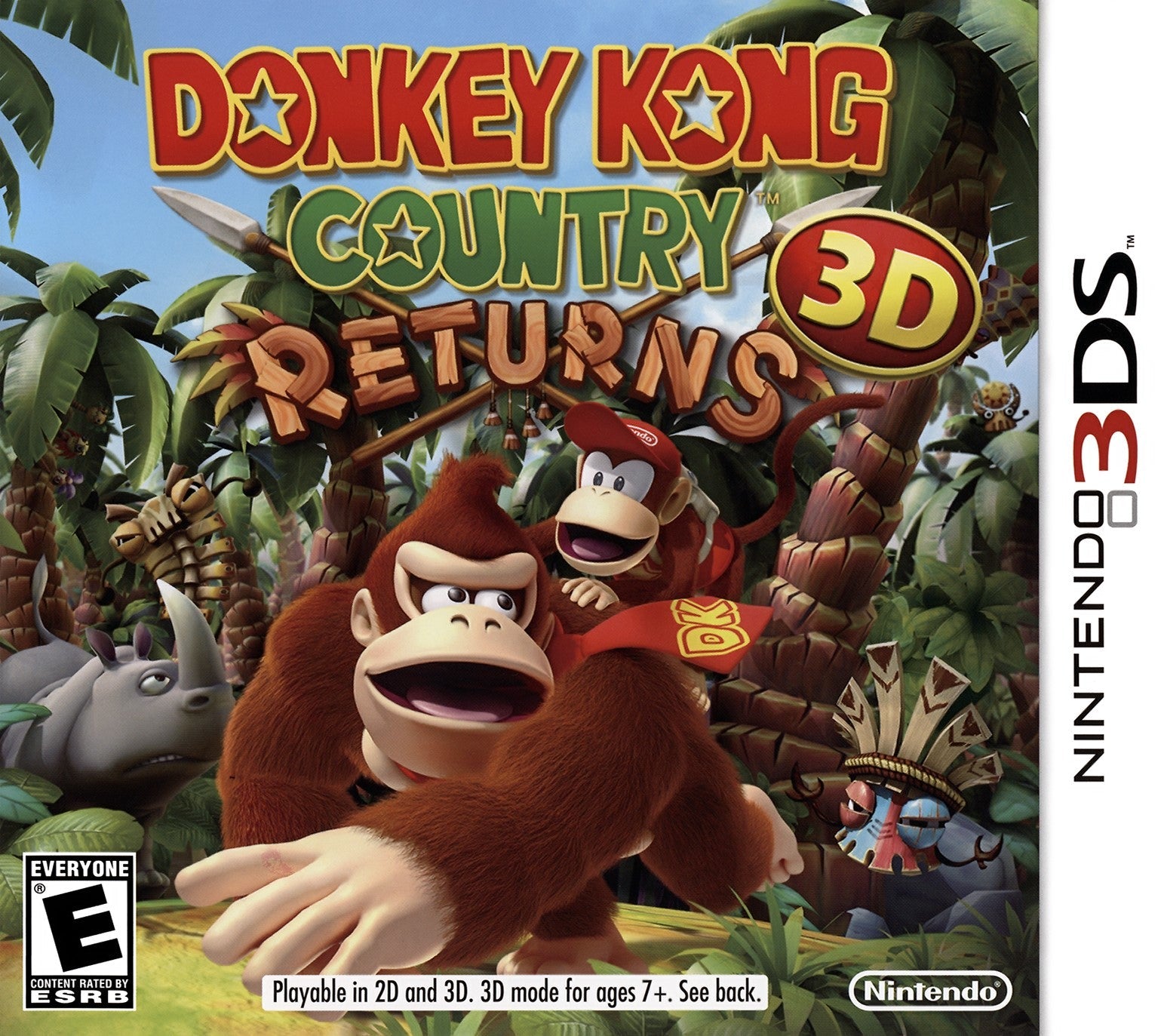 Donkey Kong Country Returns 3D - Nintendo 3DS Game | Action-Adventure Platformer | Perfect for Travel & Family Game Nights