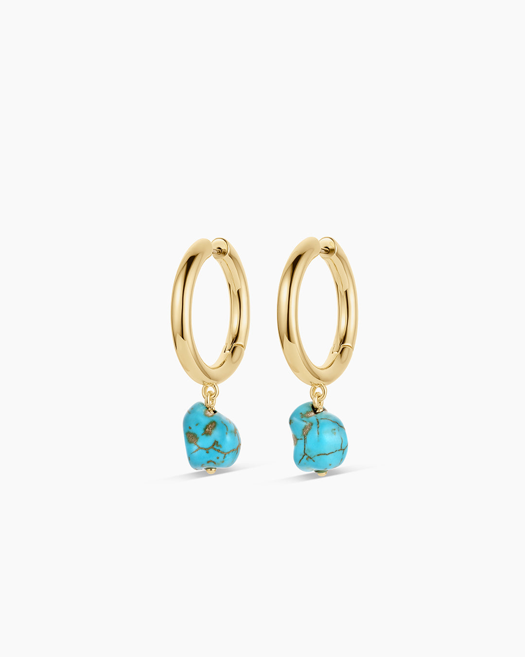 Turquoise Cove Hoops - Elegant Dangle Earrings for Women, Handmade Gemstone Jewelry | Perfect for Parties, Weddings & Everyday Wear