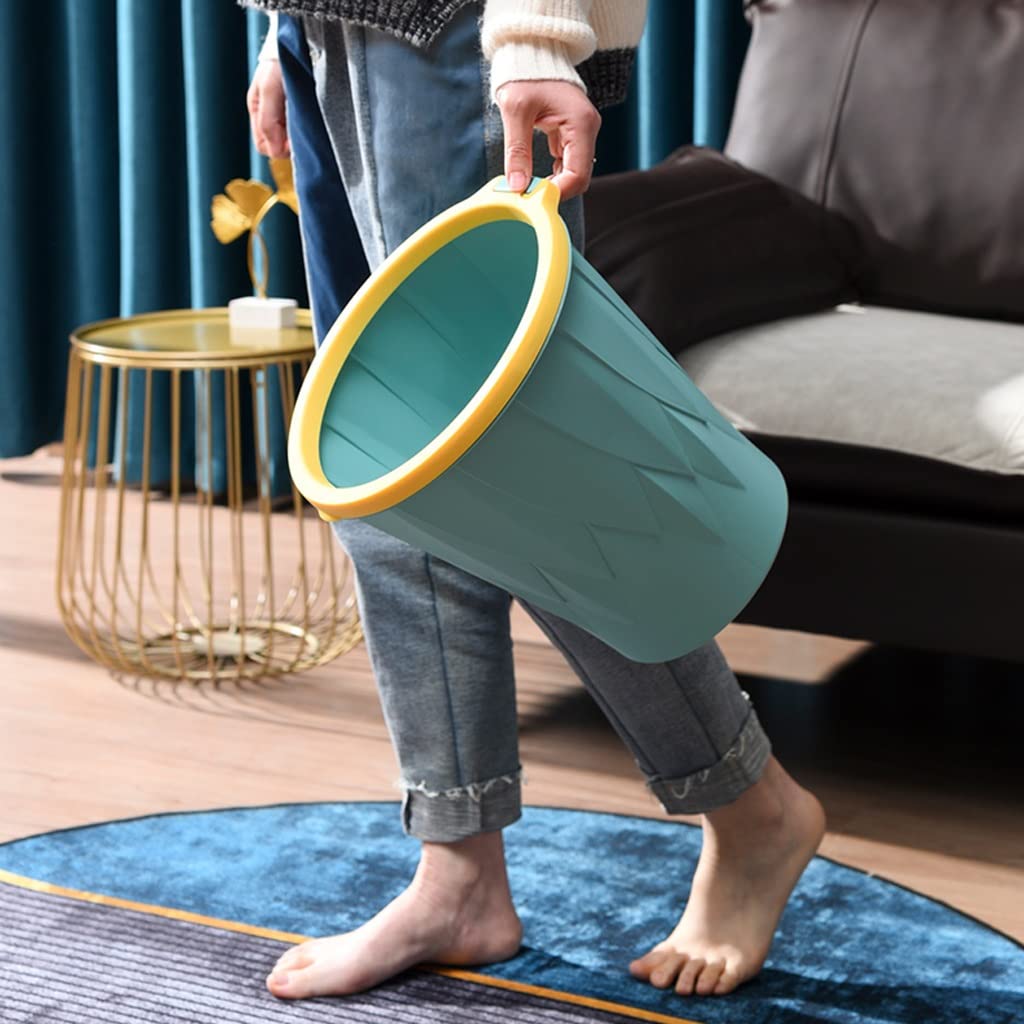 Eco-Friendly Compost Bin for Kitchen - Step Trash Can with Press Ring, No Cover, Large Capacity for Home, Living Room, Office - Perfect for Organic Waste & Recycling (Green) - Ideal for Sustainable Living & Waste Management