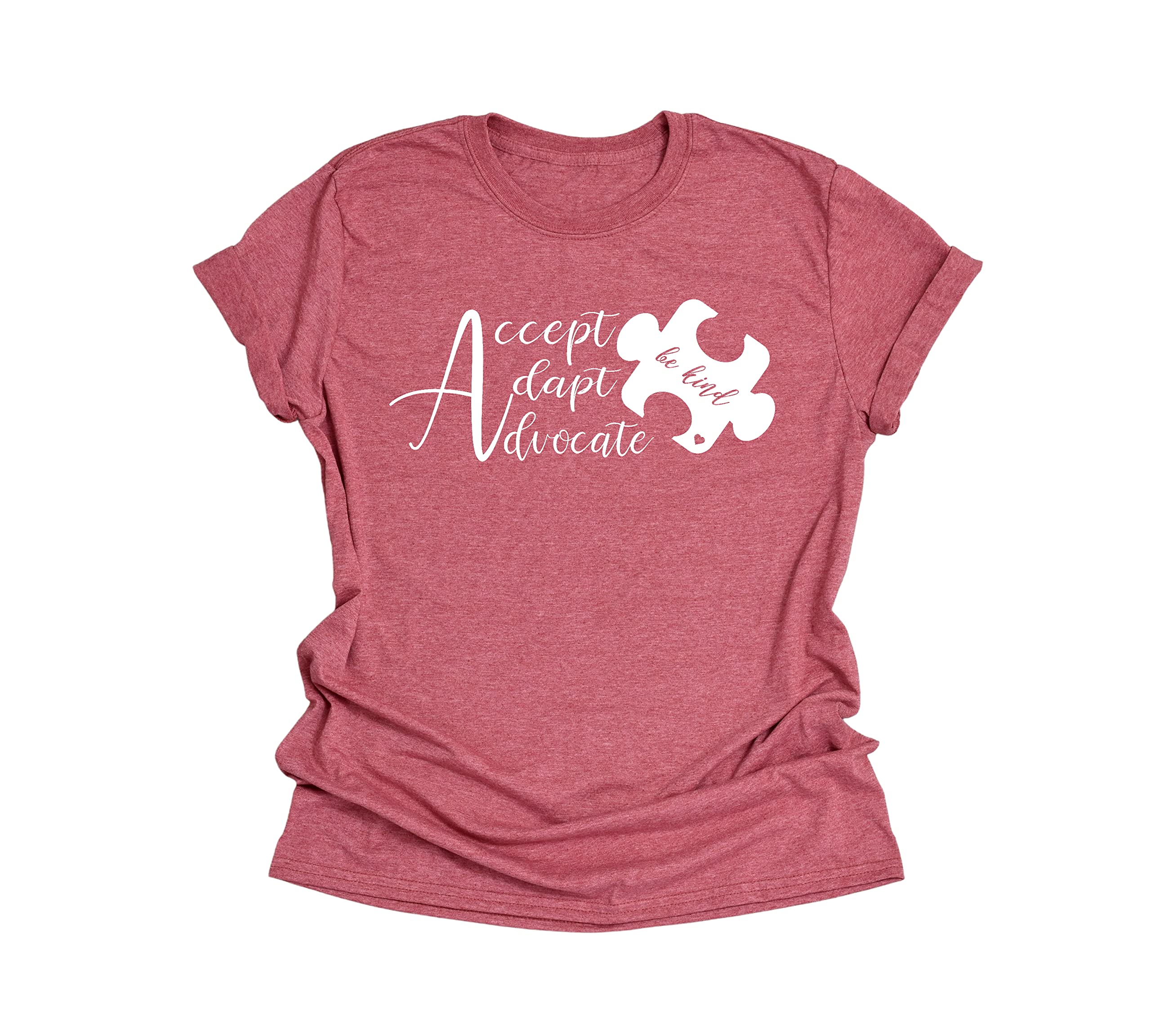 Autism Awareness Shirt - Accept Adapt Advocate T-Shirt for Special Education Teachers & Supporters - Comfortable Cotton Tee for Autism Acceptance Month & Daily Wear