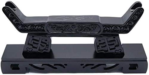 YUESFZ Resin Black Antique Sword Stand - Japanese Wakizashi & Katana Display Holder - Perfect for Samurai Sword Table Showcase, Home Decor & Collector's Display