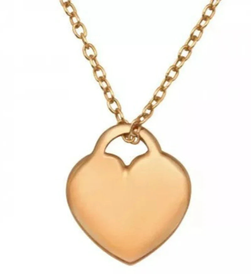 Elegant Heart Rose Gold Plated Silver Necklace for Women - Perfect Gift for Valentine's Day, Anniversary & Romantic Occasions