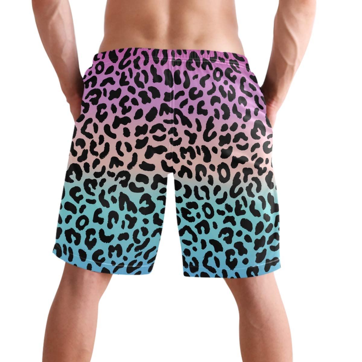**Visesunny Men's Quick Dry Swim Trunks with Mesh Lining & Pockets - Beach, Surfing, Swimming & Pool Shorts for Active Water Sports & Relaxation**