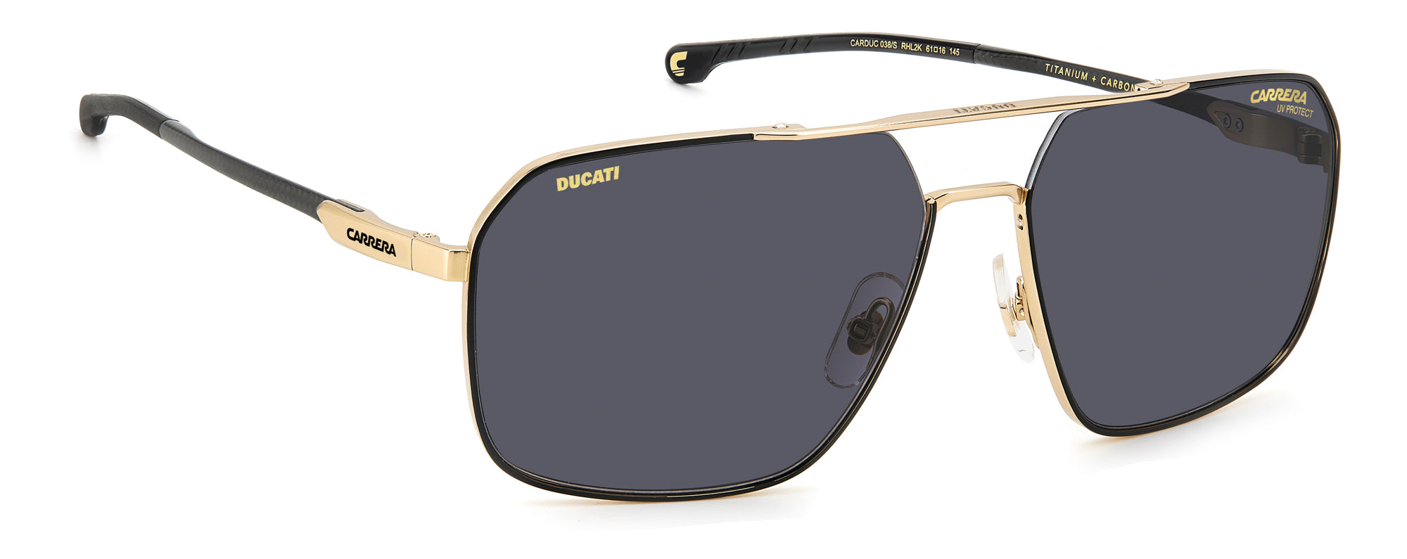 Ducati Carrera CARDUC 038/S Sunglasses - Stylish Motorcycle Riding Glasses for Men & Women - Perfect for Biking, Racing, and Outdoor Sports