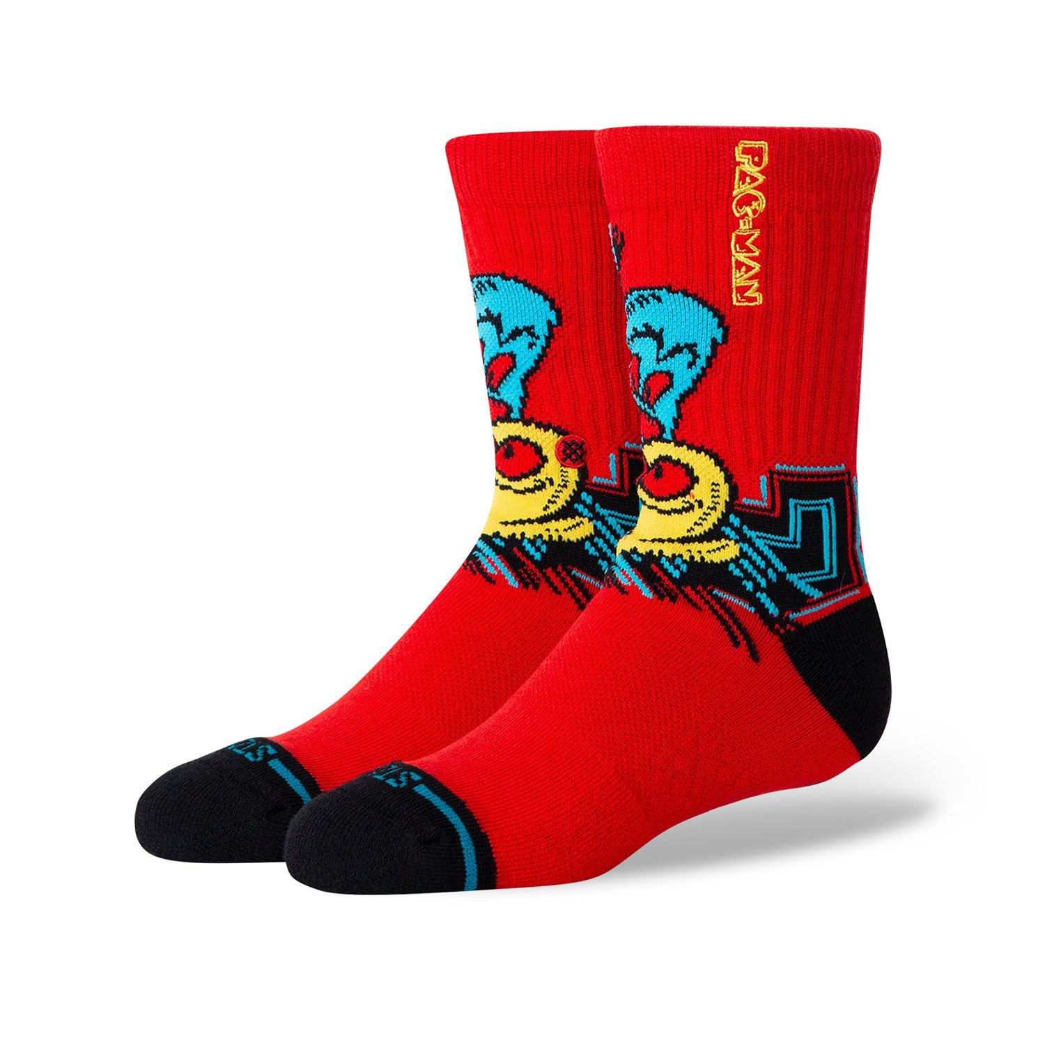 Kids' Crew Socks - Soft & Comfortable Cotton Socks for Boys & Girls (Red) - Perfect for School, Sports & Everyday Wear