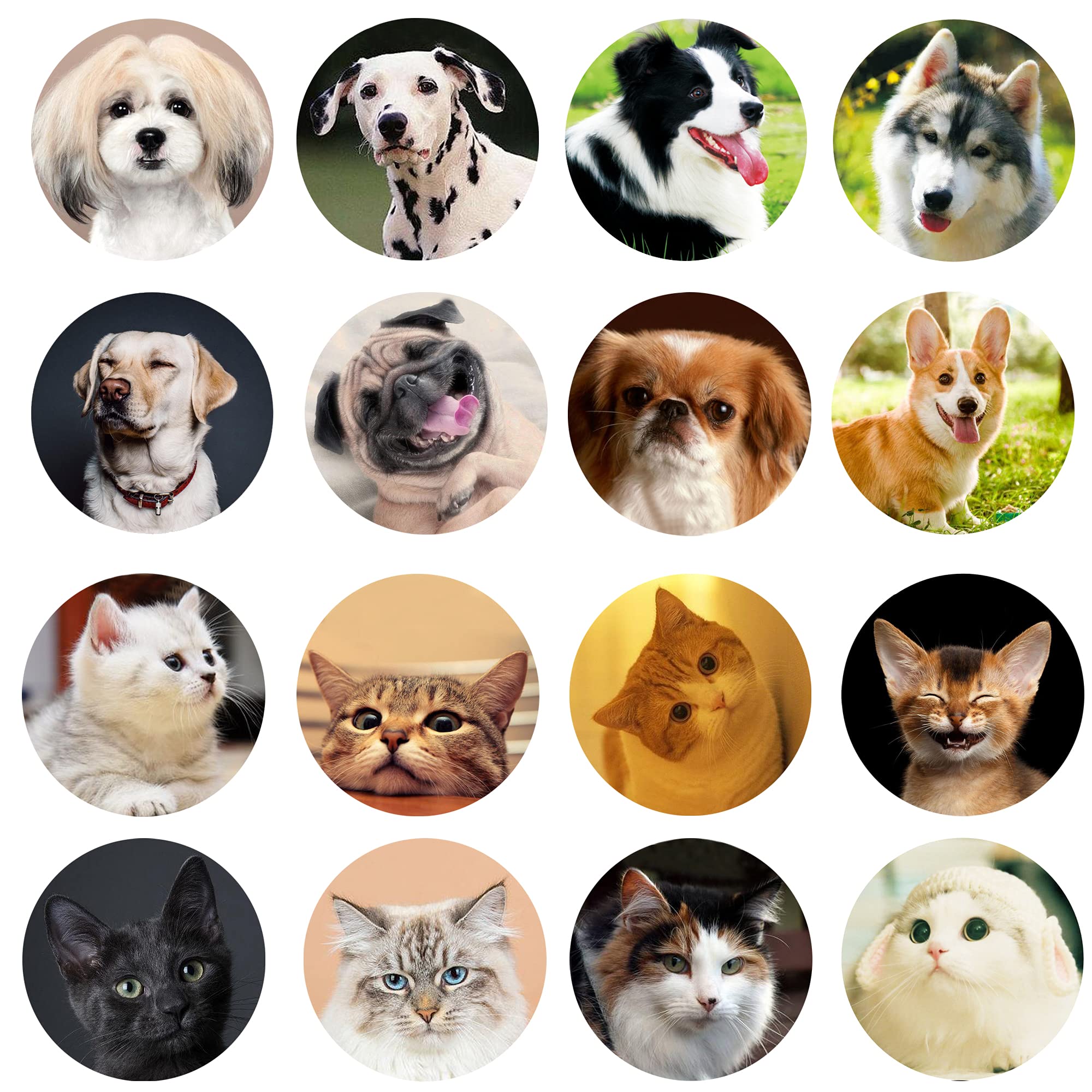 1000PCS Cute Dog & Cat Stickers - Party, Classroom, Envelope Seals