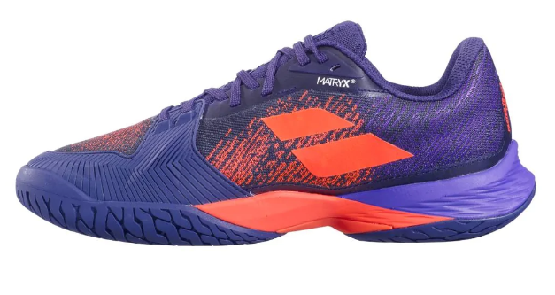 Babolat Jet Mach 3 All Court Men's Tennis Shoes - Lightweight & Durable for Hard Court & Clay Court Play [Blue Ribbon] | Perfect for Competitive Matches & Training Sessions