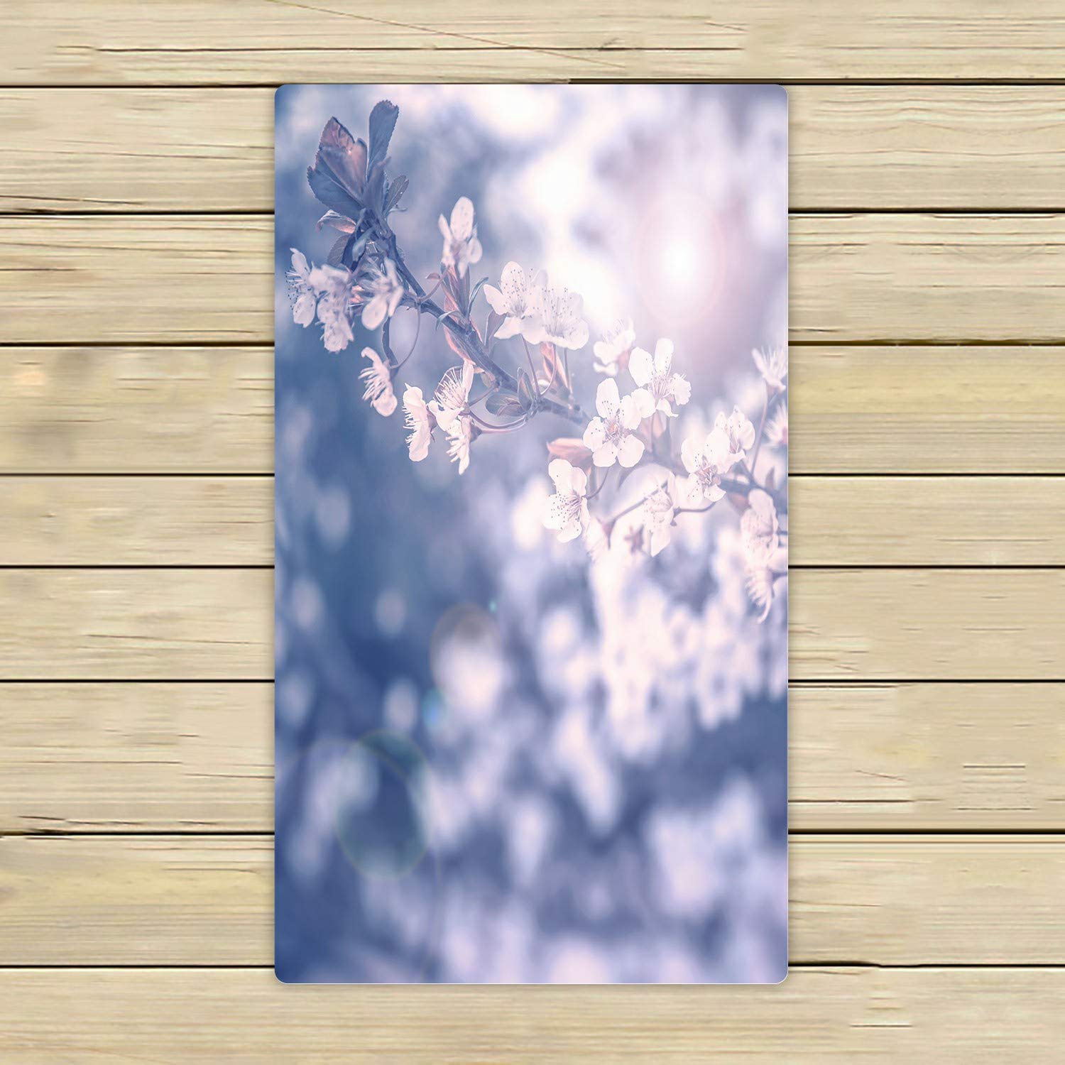 Premium Cherry Blossom Beach Towel - Soft & Absorbent 16x28 Inch for Bath, Shower, Pool, Travel & Outdoor Use - Spring Floral Design Home Decor