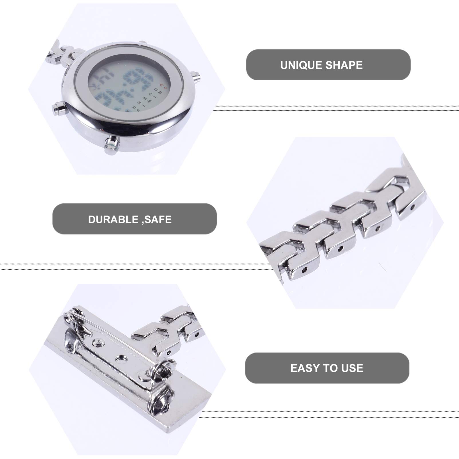 Digital Nurse Watch - Large Dial Clip-On Fob Watch for Medical Professionals | Valentine's Day Gift for Nurses