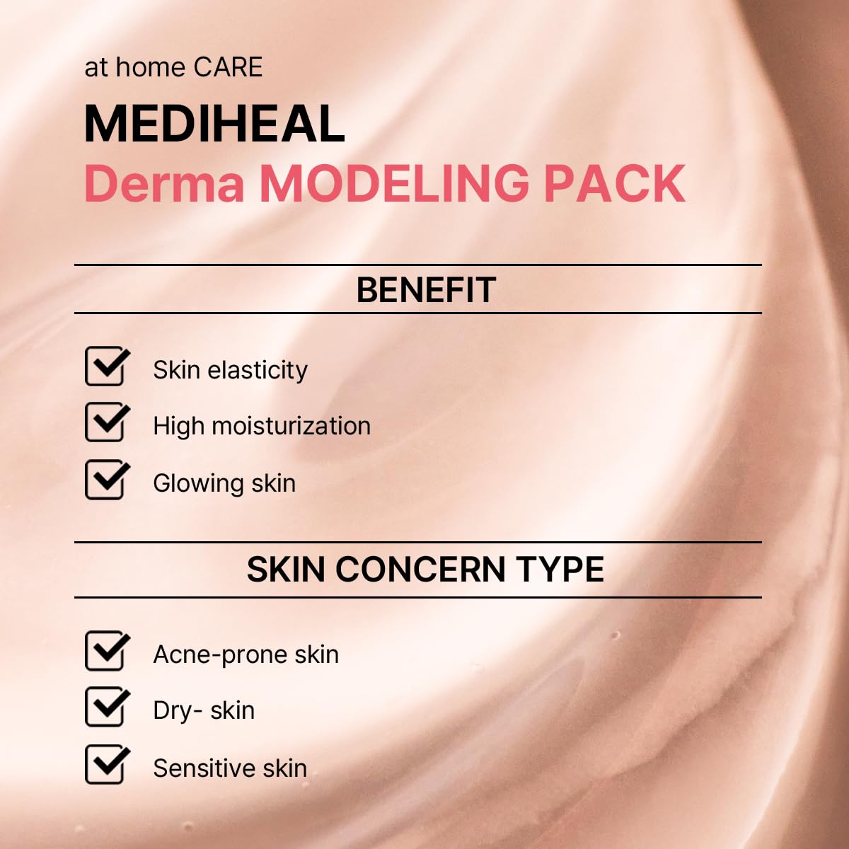 Mediheal Derma Modeling Collagen Face Mask Pack - Hydrating & Firming Jelly Sheet Mask for Glowing Skin - DIY Home Spa Treatment for Dry & Dull Skin - Perfect for Self-Care Nights & Skin Refreshment