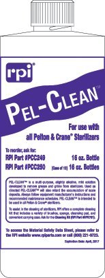 RPI Pel-Clean Sterilizer Cleaner PCC249 - Professional Dental Instrument Sterilization Solution for Clinics & Dental Offices | Effective Cleaning & Disinfection for Dental Tools