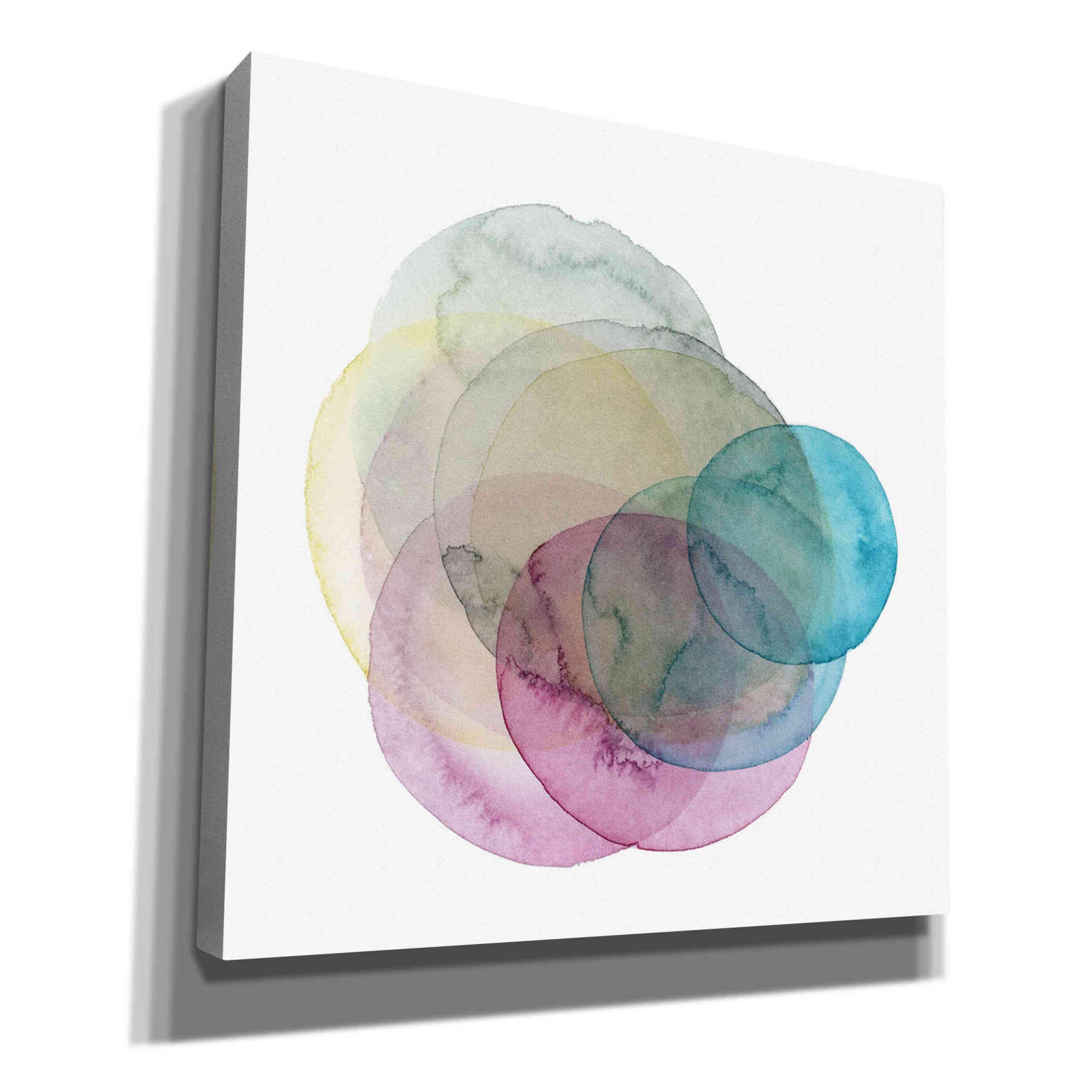 Grace Popp Evolving Planets II Canvas Wall Art - 37x37 Inch Modern Abstract Space Painting for Living Room, Bedroom & Office Decor