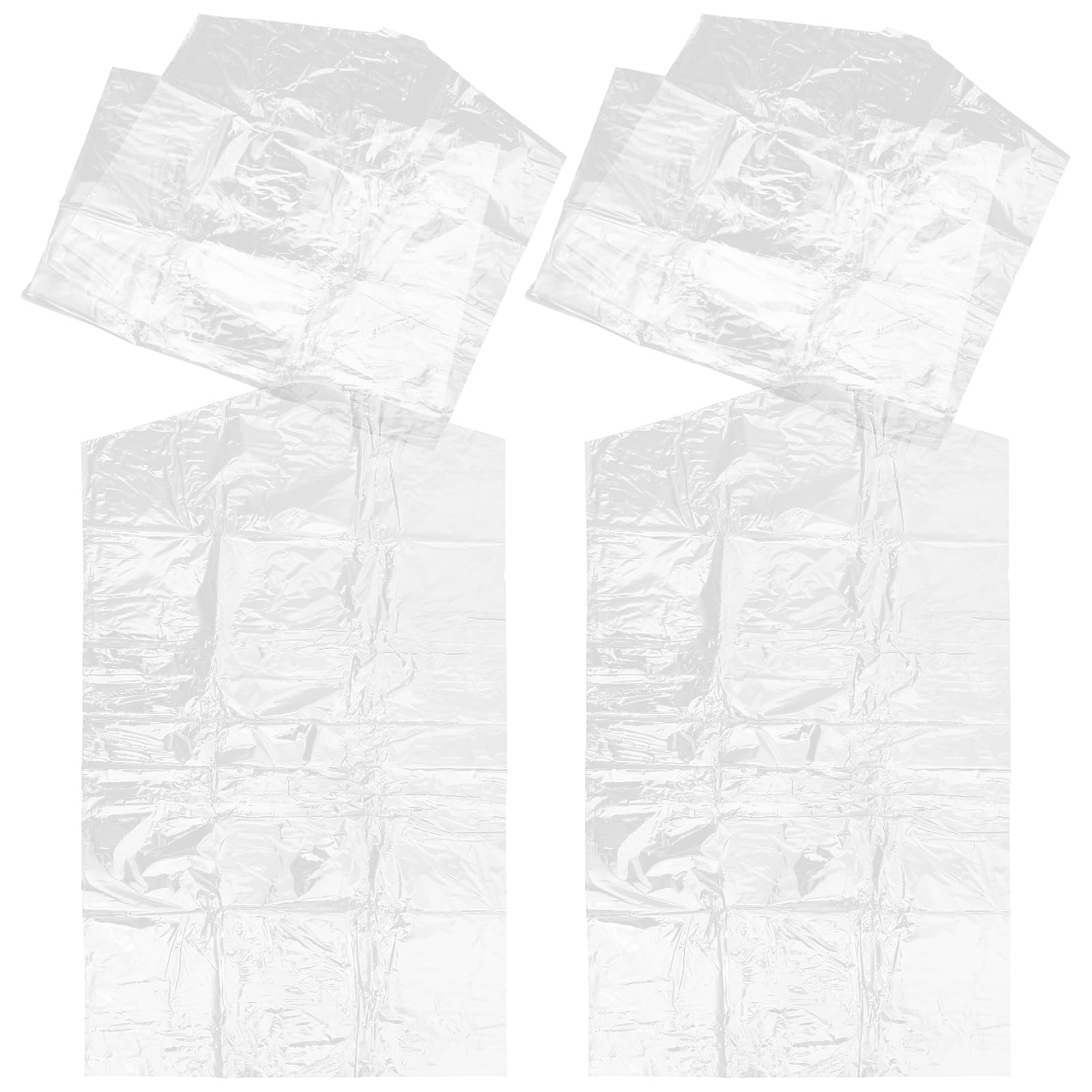 Cabilock 50 Pack Clear Plastic Garment Bags for Hanging Clothes | Dry Cleaner Storage Bags | Home Closet & Travel Wardrobe Organizer | Perfect for Suit, Dress & Coat Protection