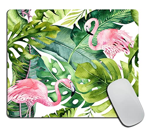 Watercolor Tropical Flamingo