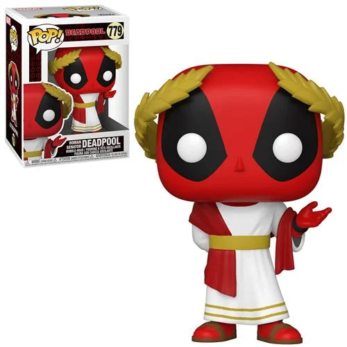 Deadpool 30th Anniversary Roman Senator Pop! Vinyl Figure #779 - Funko Pop Collectible for Marvel Fans, Office Decor & Gift Idea