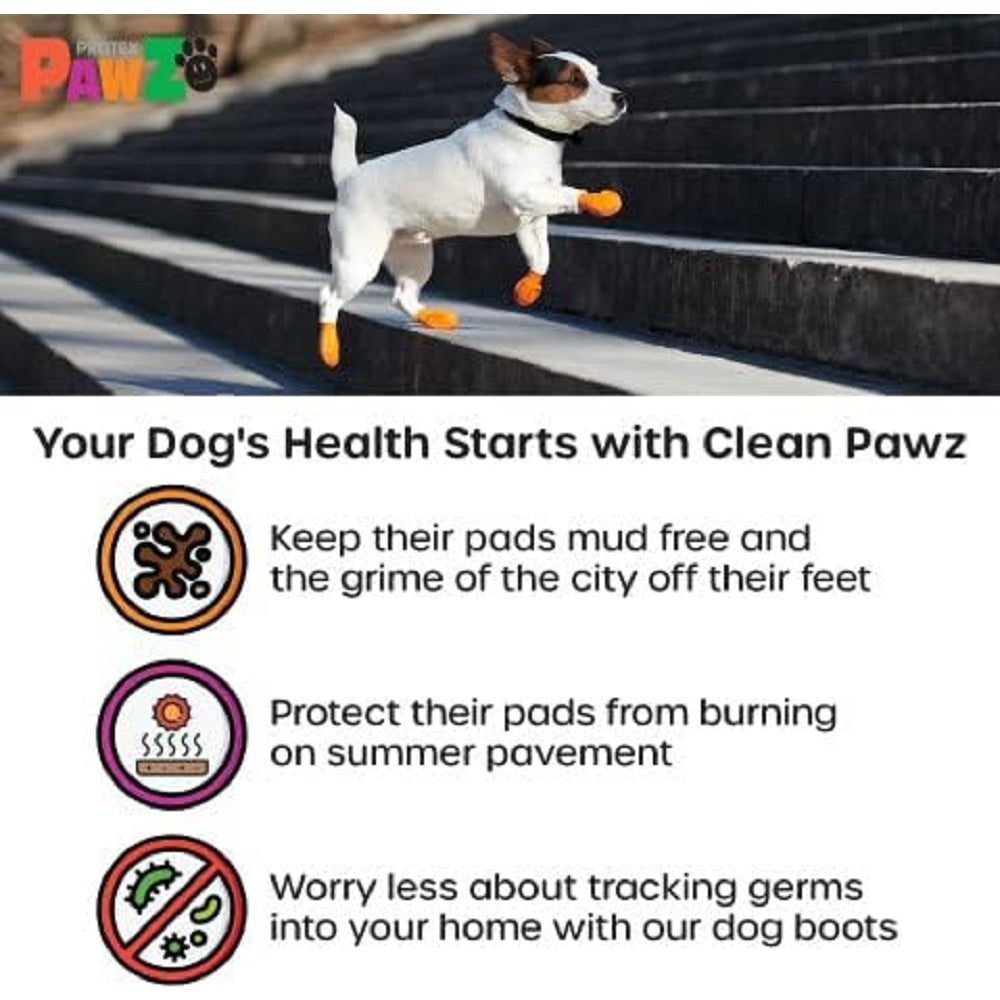 Waterproof Dog Boots for All Weather Protection - Durable Rubber Paw Shoes for Small & Large Dogs - Perfect for Rain, Snow, Hiking & Outdoor Adventures