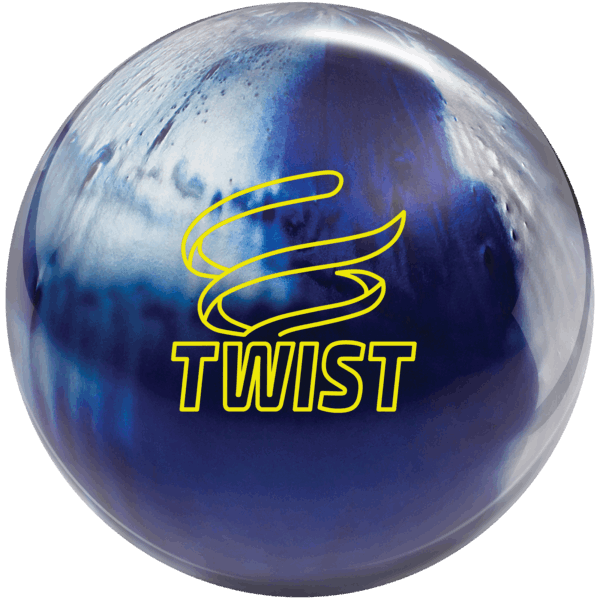 Brunswick Twist Bowling Ball - Blue & Silver Color for Professional & Casual Bowlers | Perfect for League Play & Practice Sessions