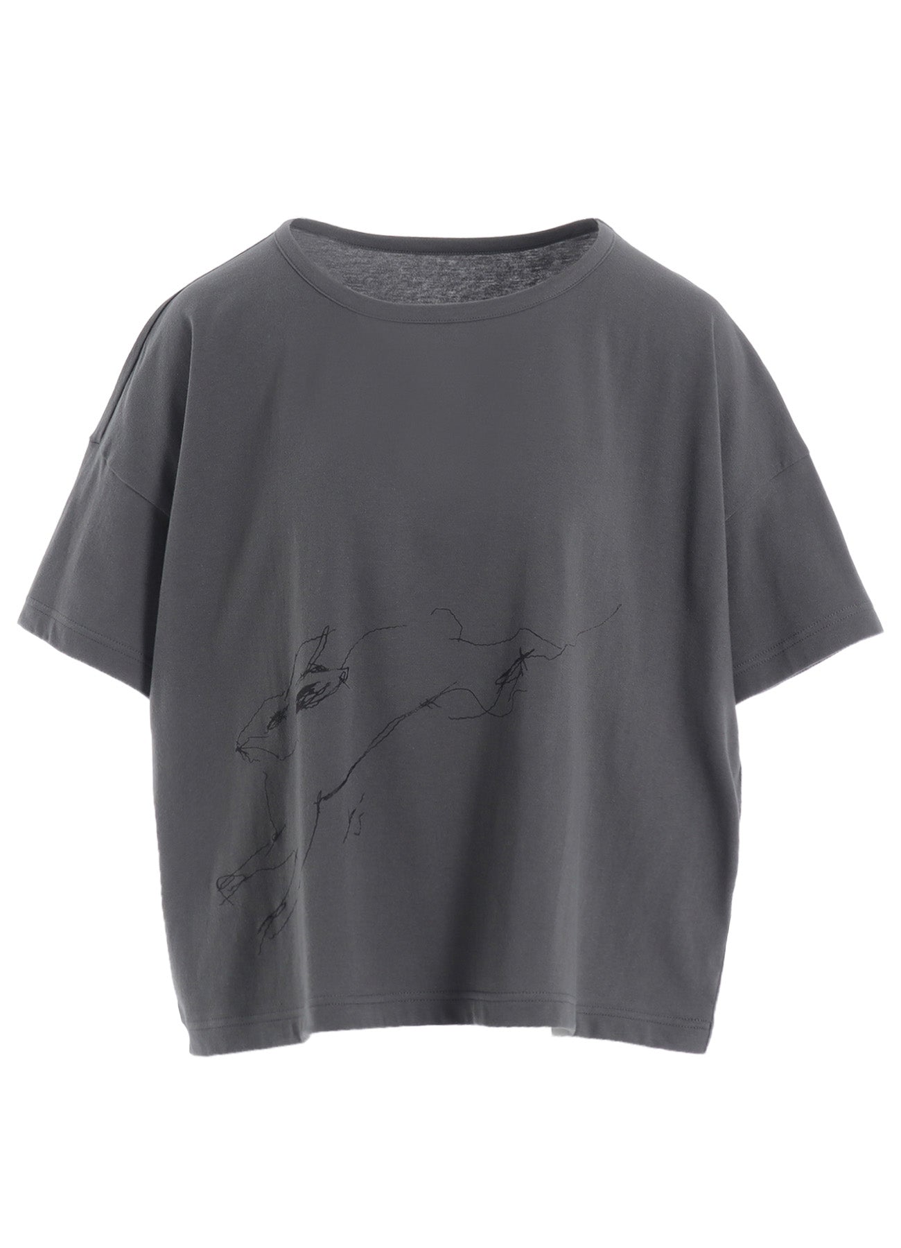 Soft Cotton Jersey Animal Print Cropped Half Sleeve T-Shirt for Women - Trendy Casual Top for Summer Outfits & Streetwear Fashion