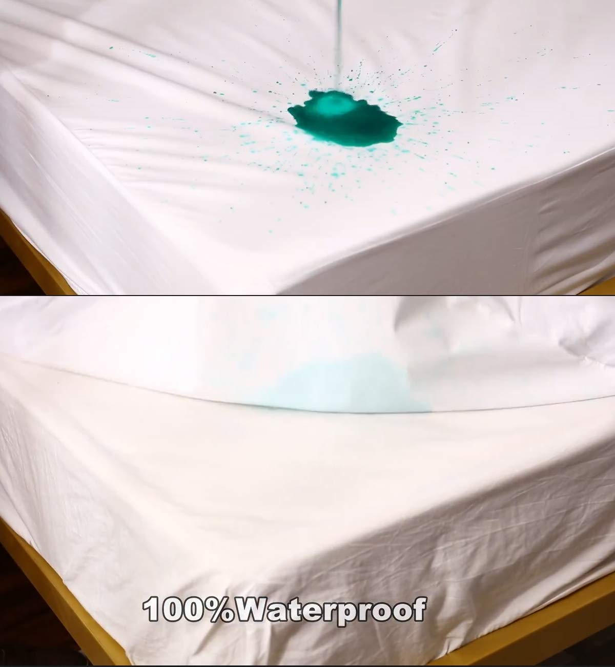 Waterproof Mattress Pad & Fitted Sheet Cover - Twin XL Size, Dark Blue - Bed Bug Protection, Allergy Relief for Dorms, Guest Rooms & RV Beds