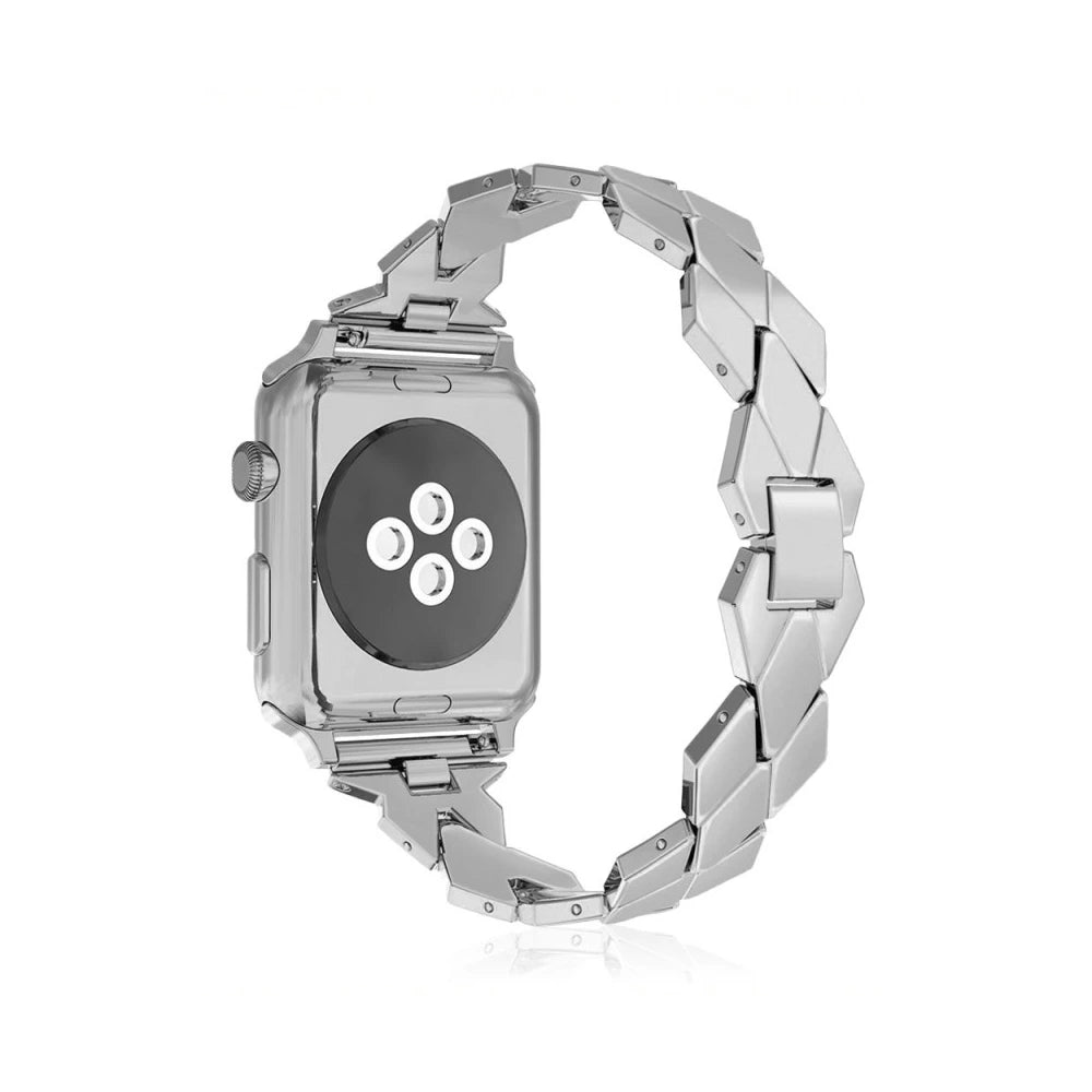 RadiantGem Stainless Steel Women's Watch Band - Elegant & Durable Replacement Strap for Apple Watch, Fitbit & Smartwatches - Perfect for Work, Gym & Everyday Wear