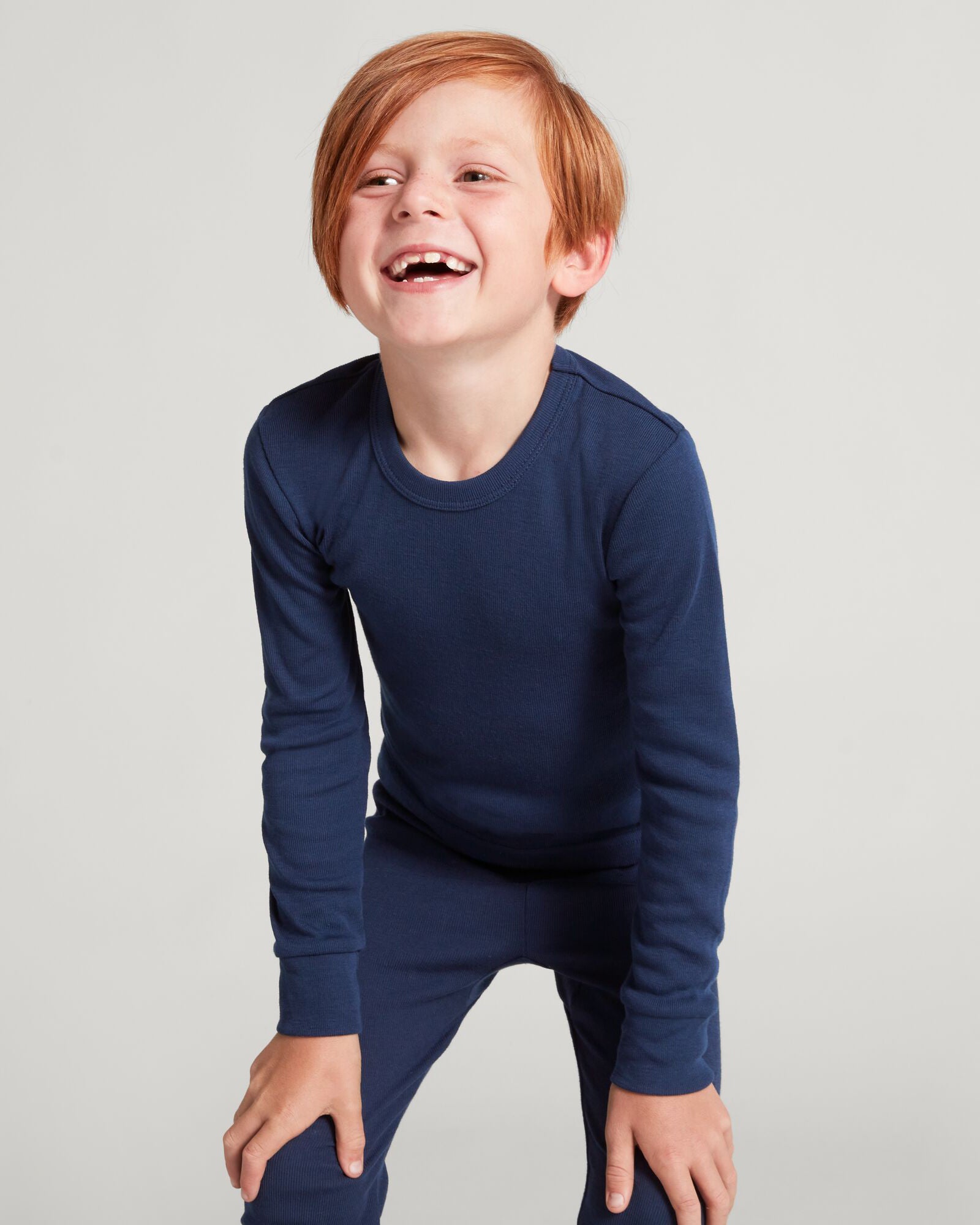 KMDCore Kids' Long Sleeve T-Shirt - Navy Blue | Comfortable Cotton Top for Boys & Girls | Perfect for School, Playdates & Outdoor Activities