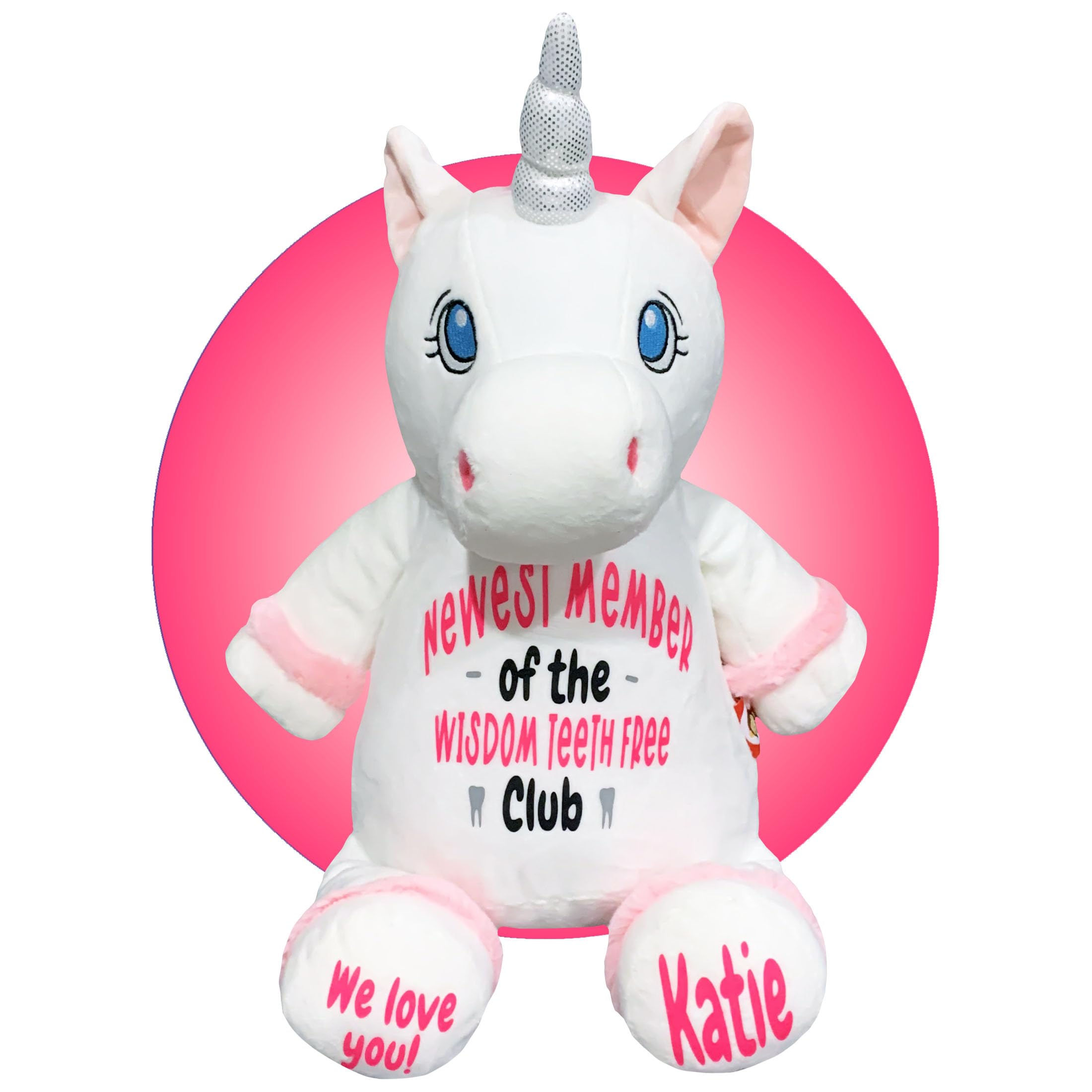 Personalized Wisdom Teeth Recovery Gifts for Kids - Get Well Soon Care Package After Tooth Removal - Unicorn Themed Gift Basket by Kikilishop (White) - Perfect for Post-Surgery Comfort & Encouragement