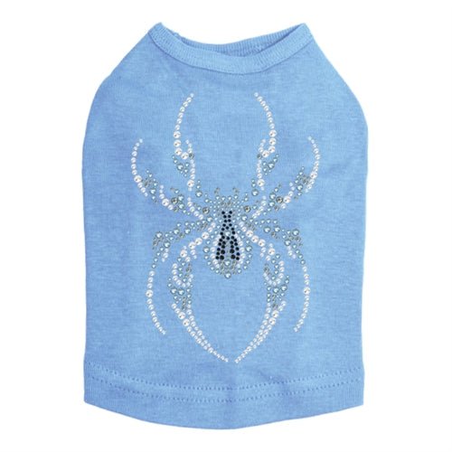Sparkling Blue Spider Rhinestone Tank Top for Women - Multiple Colors Available - Perfect for Parties, Nightlife & Festivals