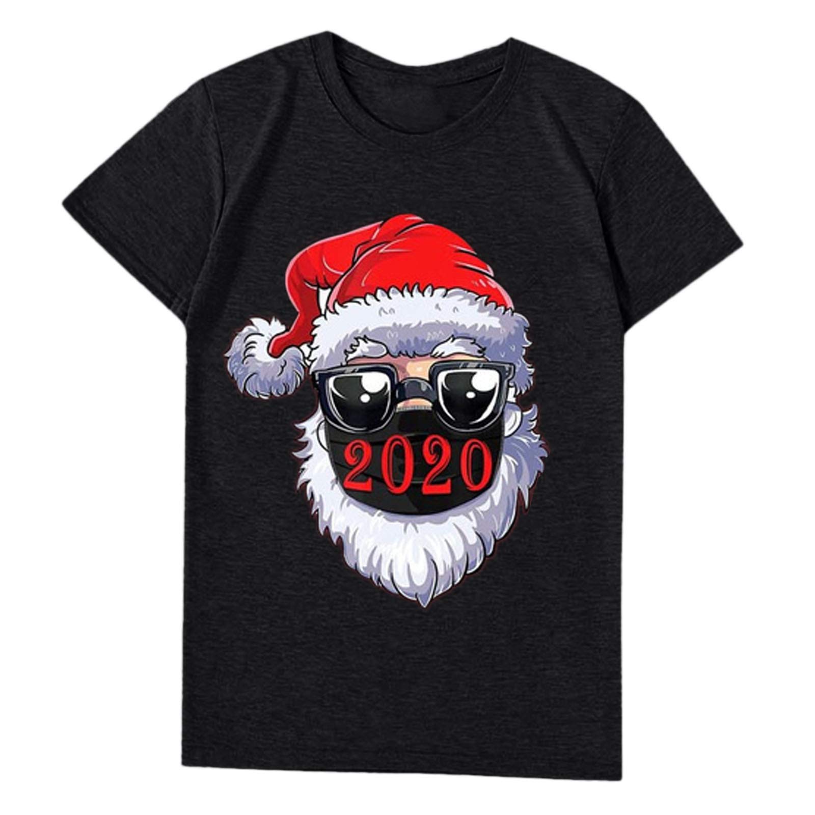 Festive Christmas Shirts for Women - Funny Santa Hat Graphic Holiday Sweatshirt & Matching Family Christmas Tees - Perfect for Ugly Sweater Parties, Family Photos & Holiday Gatherings