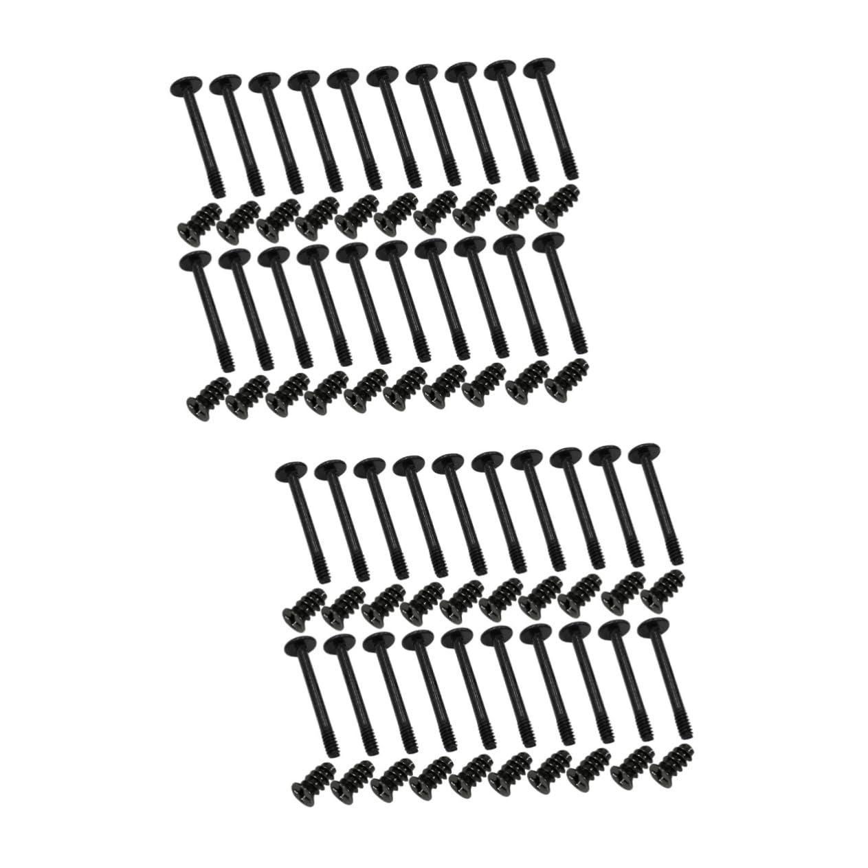Jojofuny 2 Sets Computer Case Fan Screws - Long & Short Cooling Fan Mounting Screws Kit for PC Build, Cooling System & Hardware Installation