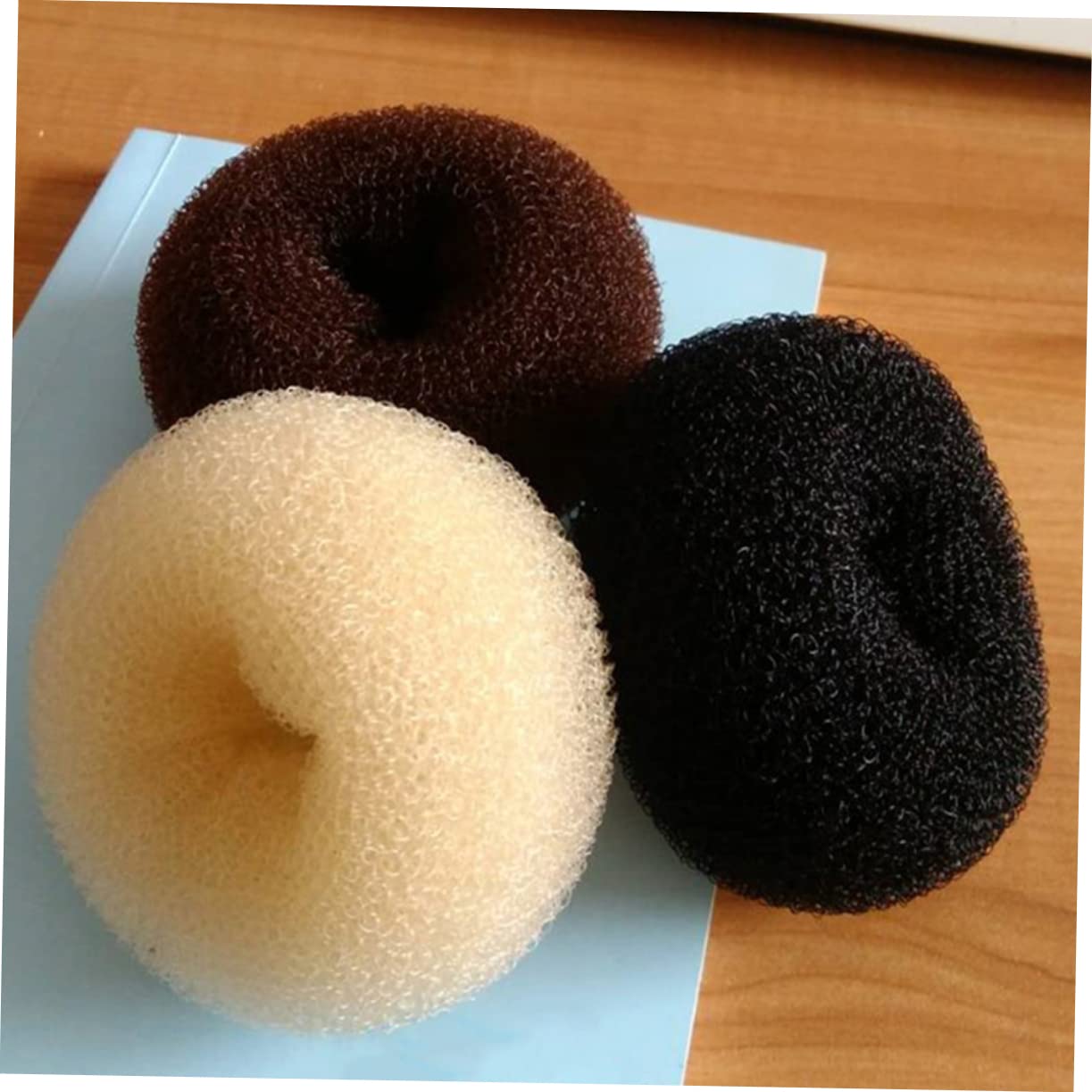BIUDECO 6-Piece Donut Hair Bun Maker Set for Women - Flexible & Expandable Chignon Maker, Hair Ropes for Quick Updo - Comfortable Hair Accessories for Work, Party & Everyday Styling