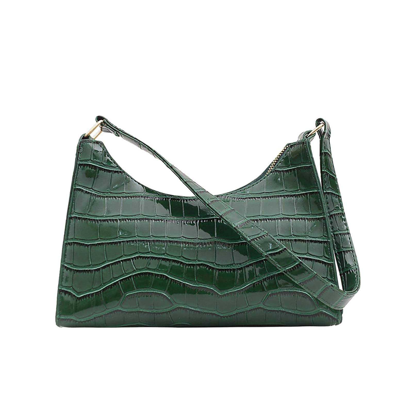 PATOPO Women's Fashion Shoulder Bags - Stone Pattern Solid Color Underarm Purse, Elegant Ladies Handbag & Clutch for Work, Party & Daily Use