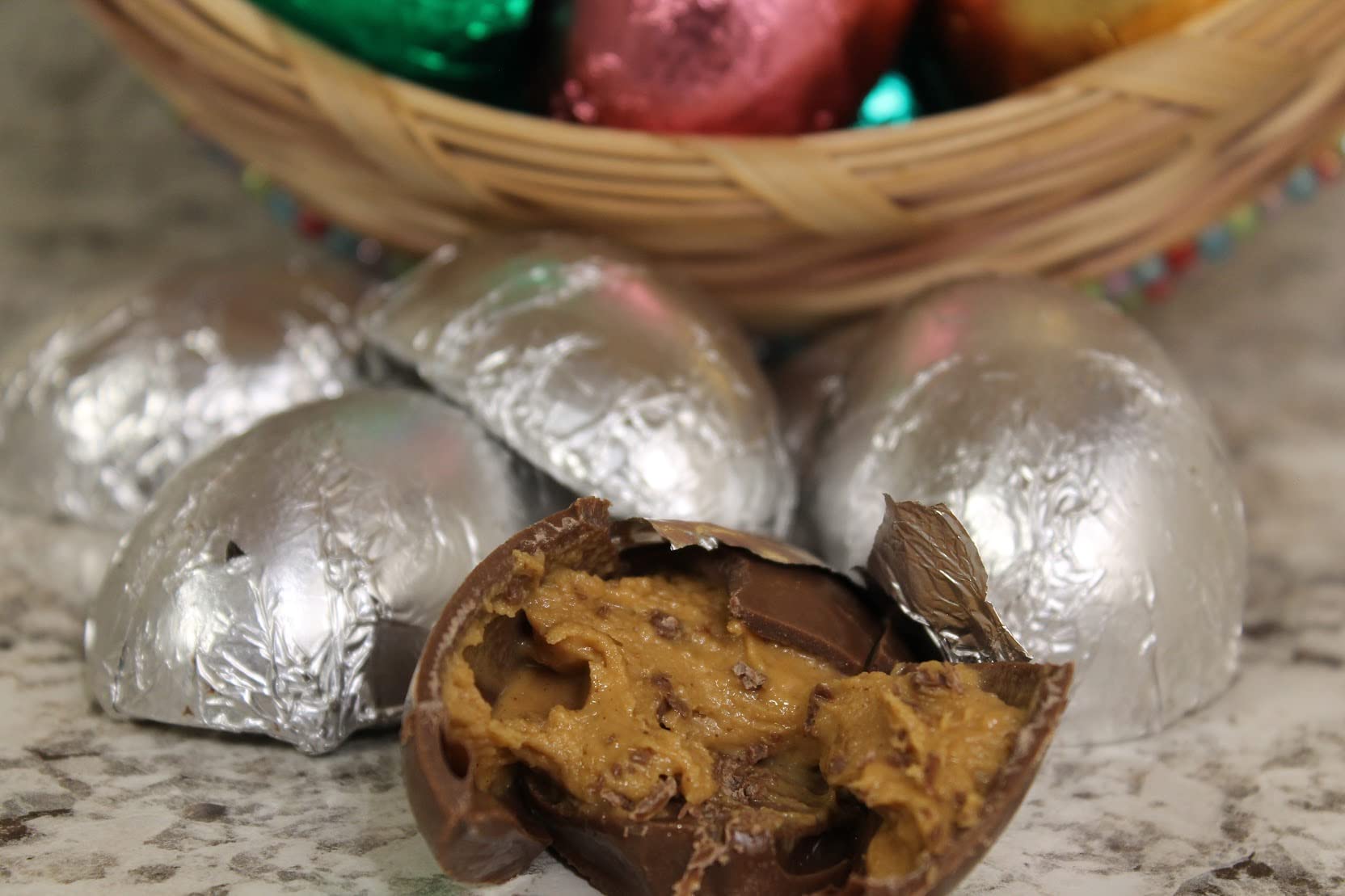Belgium Dark Chocolate Easter Bunnies & Eggs - Peanut Butter Filled - Perfect for Easter Baskets & Gifts