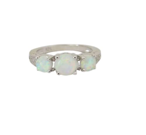 Ethiopian Opal Ring 925 Silver Gemstone Jewelry for Wedding & Gifts