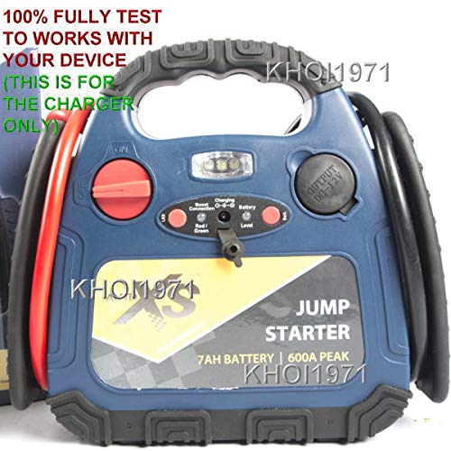 Auto XS 600 Peak Car Battery Jump Starter Wall Charger AC Adapter Power Cable - Fast Charging Replacement Charger for Auto XS 600 Jump Starter - Perfect for Home, Garage & Emergency Roadside Use
