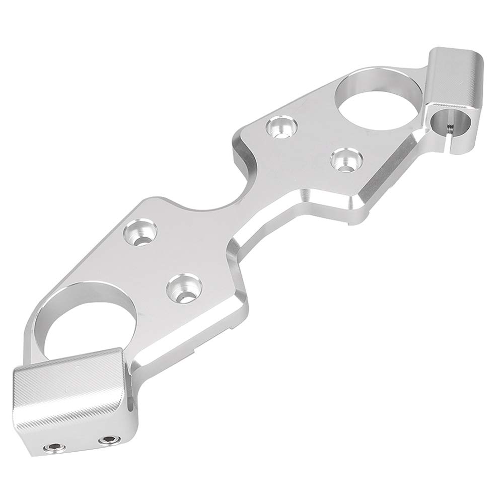 Suzuki GSXR 1300 Hayabusa Triple Tree Yoke Cover Top Clamp (2008-2013) - Silver | Motorcycle Fork Stabilizer for Enhanced Riding Comfort & Style