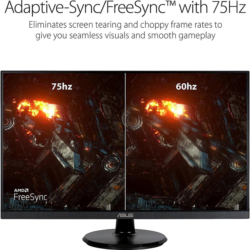 ASUS 27-inch Full HD 1080P IPS Monitor with 75Hz Refresh Rate & Eye Care Technology - Perfect for Home Office, Gaming, and Entertainment