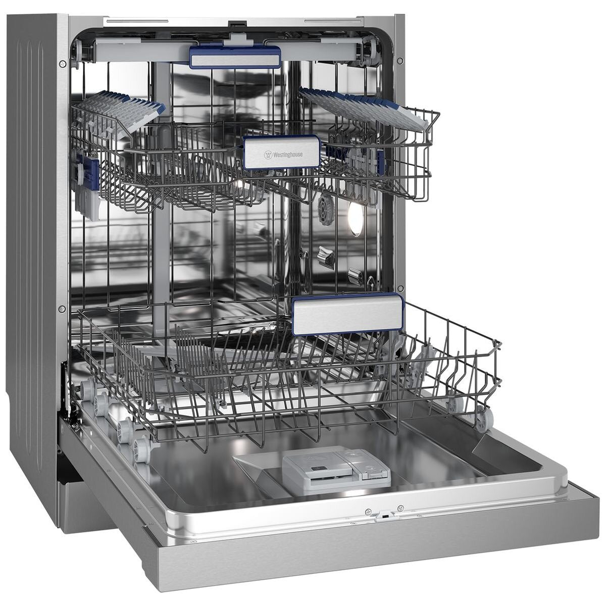 Westinghouse WSU6608XB 24-Inch Stainless Steel Built-In Dishwasher with Auto Door & Steam Function - Perfect for Modern Kitchens, Small Spaces, and Energy-Efficient Homes