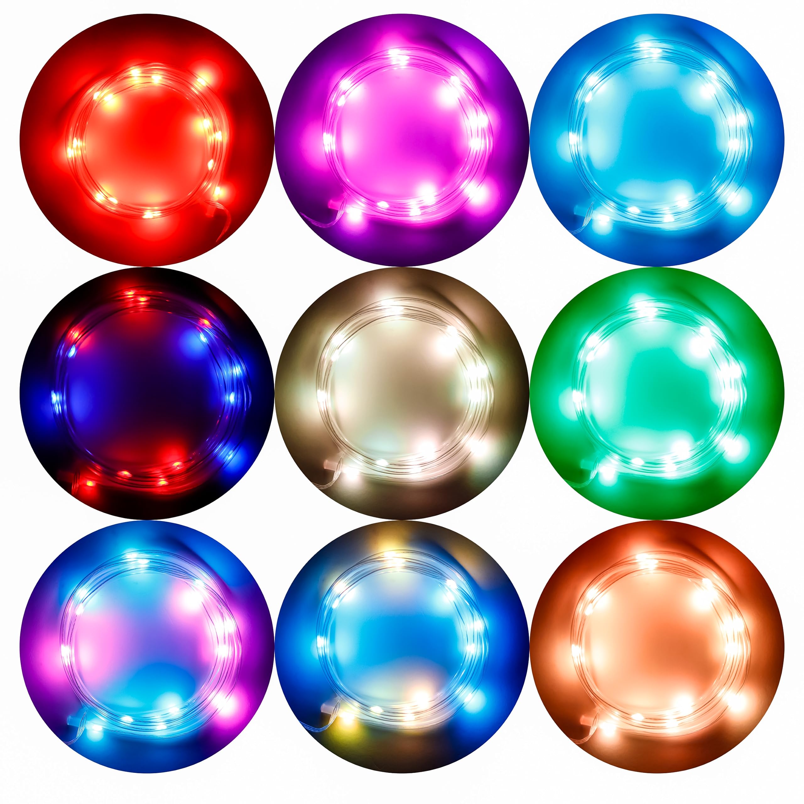 Trademark Innovations LED Basketball Hoop Lights - Neon Rim Lights for Basketball Hoop Accessories - Perfect for Night Games, Backyard Practice, and Court Decoration