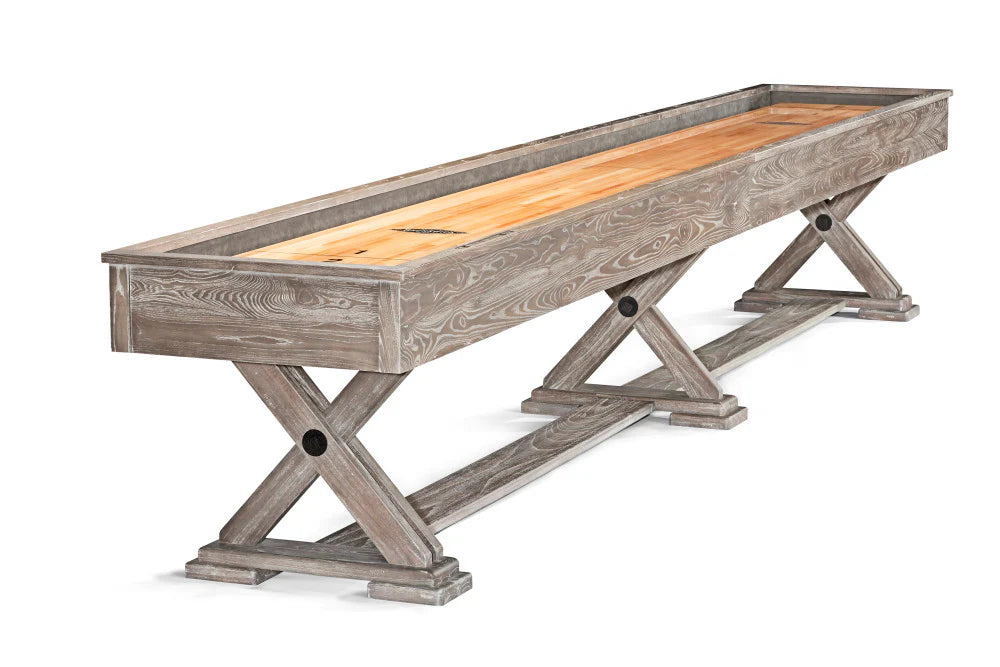 Brunswick Brixton 14-Foot Shuffleboard Table for Game Rooms & Bars | Professional Indoor Shuffleboard
