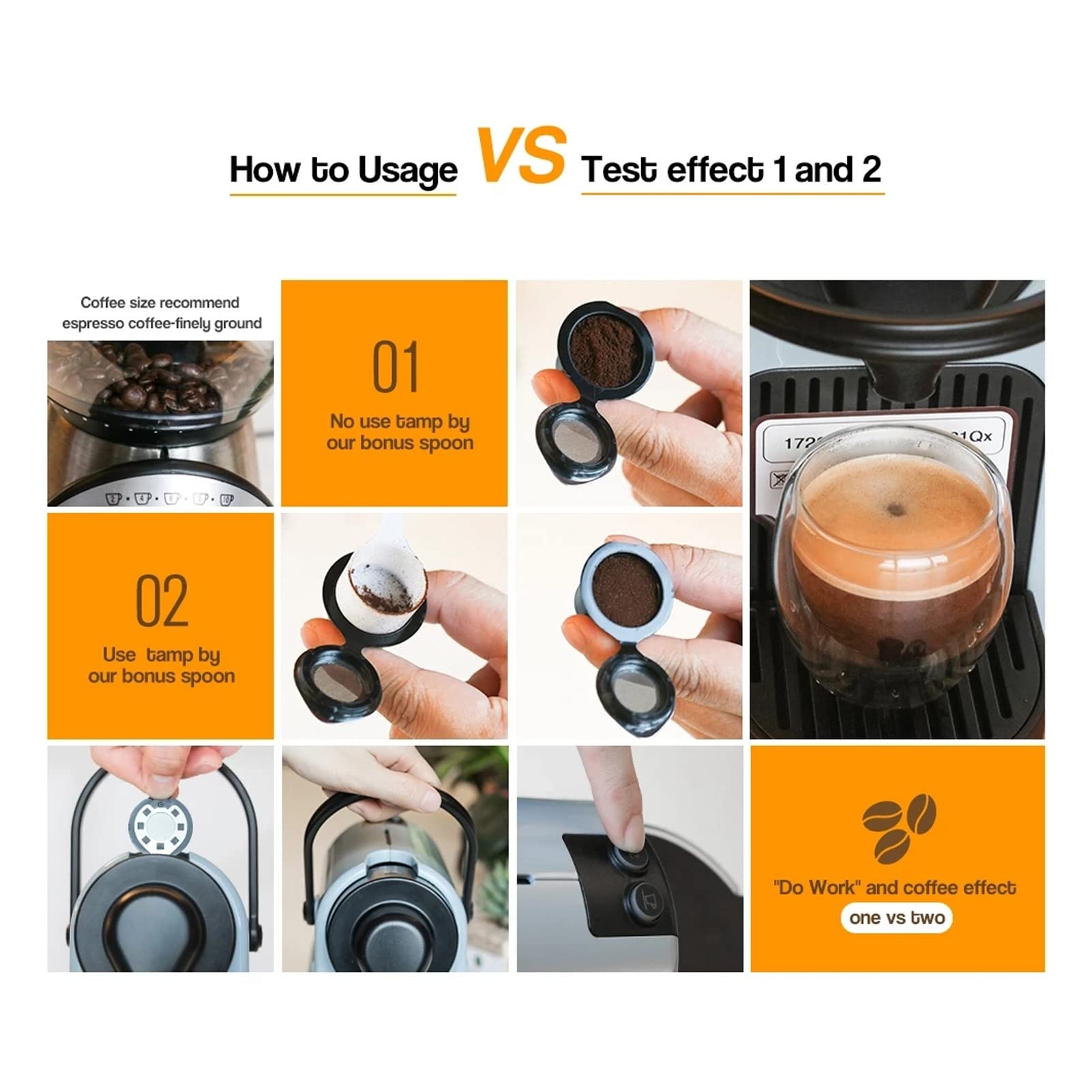 Stainless Steel Reusable Coffee Filters for Keurig K-Cups - Eco-Friendly Refillable Coffee Capsule Compatible with Most Coffee Machines (Chrome) | Perfect for Home, Office & Camping Use