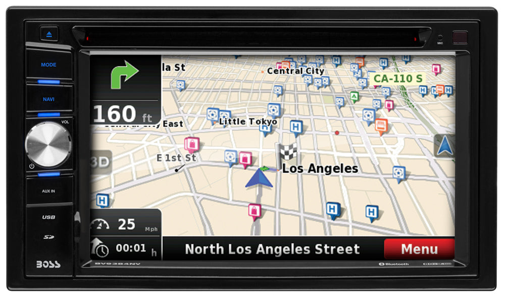Boss Audio BV9384NV 7-Inch Touchscreen Car Stereo with Bluetooth, Navigation & Backup Camera - Perfect for Road Trips, Commuting & Hands-Free Calling