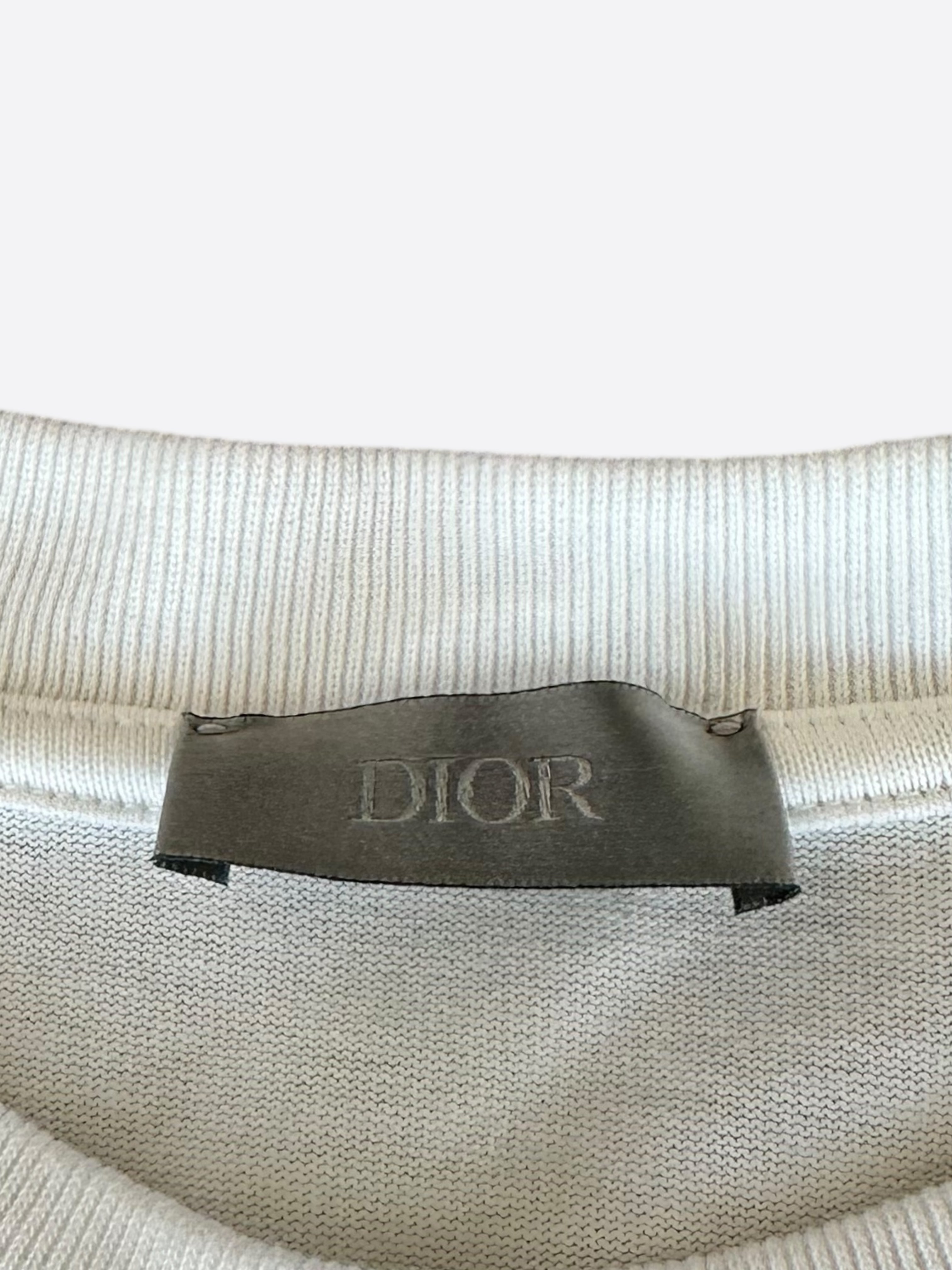 Dior Alex Fonton White Floral Embroidered T-Shirt for Women - Elegant Casual Wear for Parties, Dates & Everyday Outfits