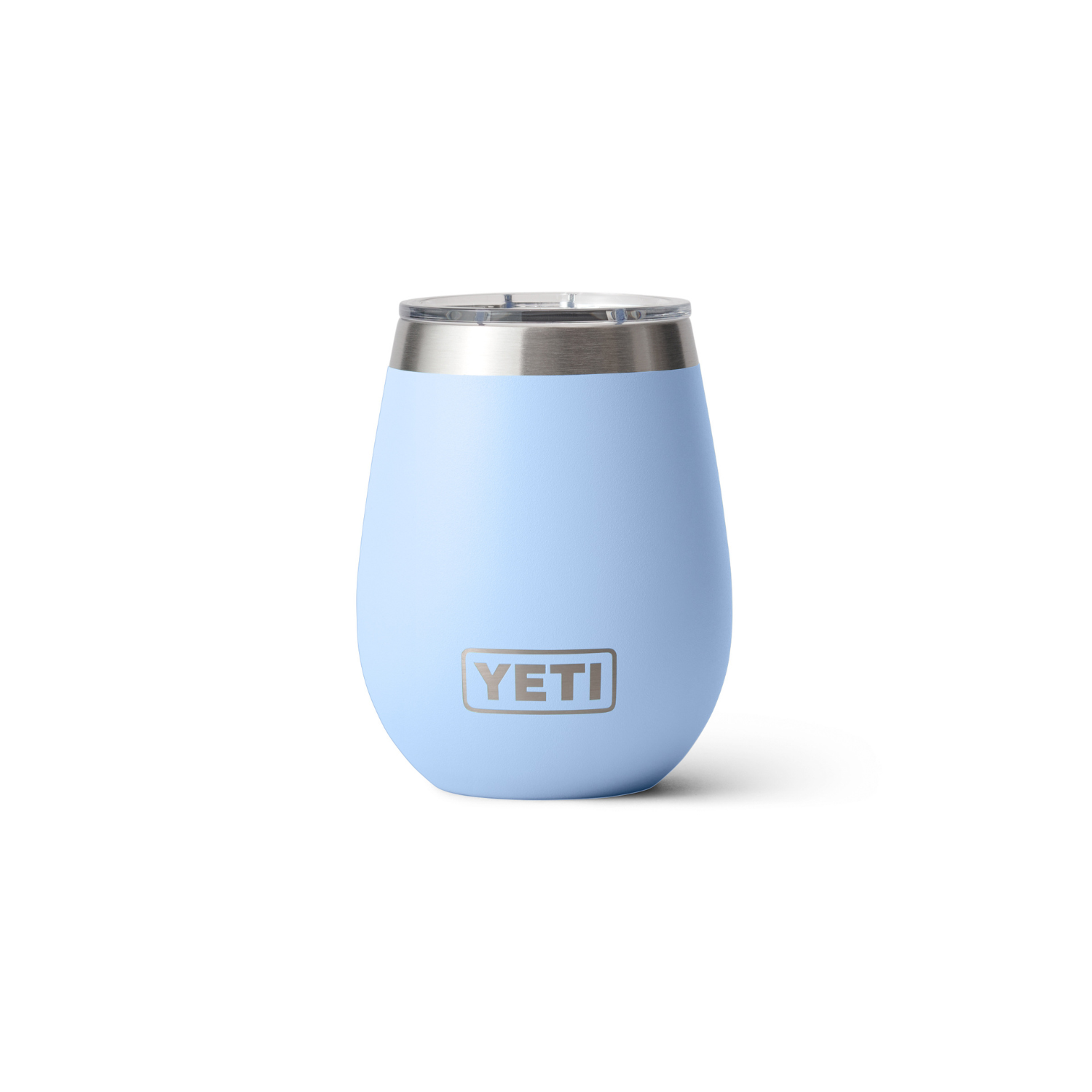 Yeti Rambler 10oz Wine Tumbler with Stainless Steel Insulation - Big Sky Blue | Leakproof & Sweatproof Design for Outdoor Adventures, Picnics & Travel