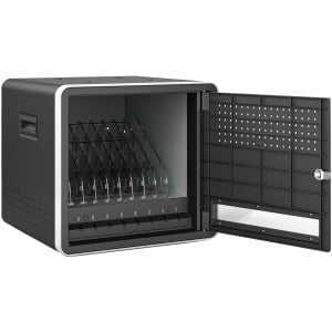 Alogic SmartBox Power Cube Plus 8-Bay USB C Charging Station with Sync Cabinet - Supports Up to 14