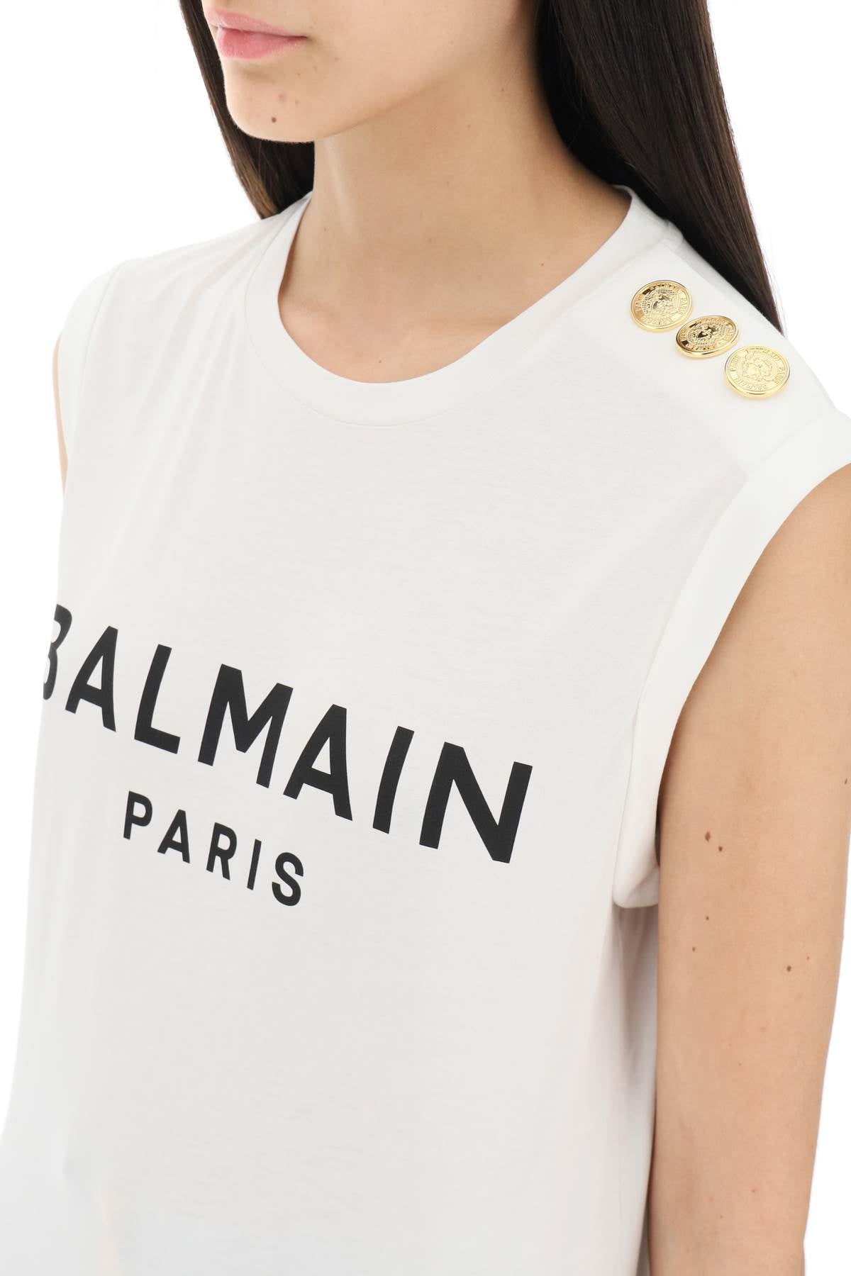 Balmain Logo Button-Up Shirt for Women - Stylish Designer Blouse for Casual & Evening Wear